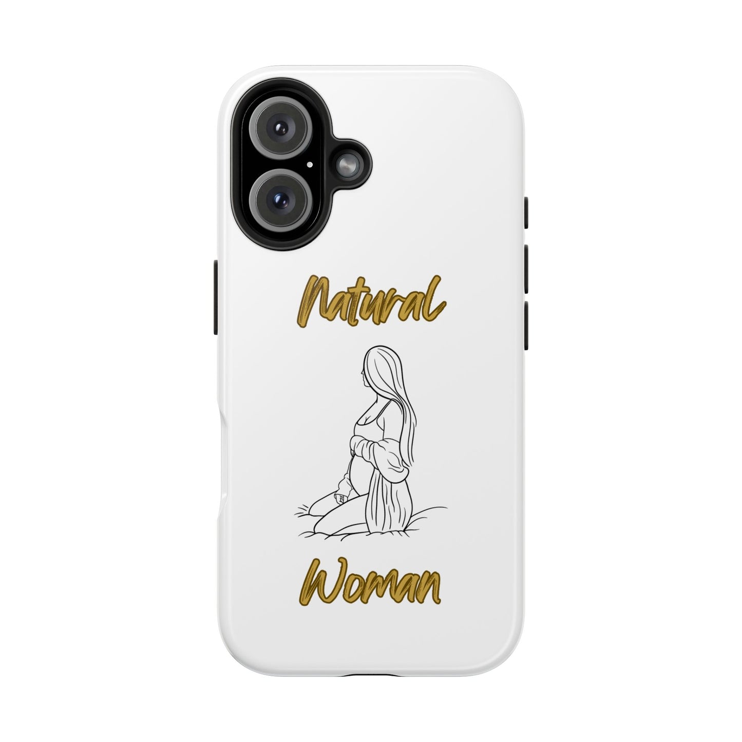 Natural Woman Expecting (BL)Tough Phone Cases WHITE