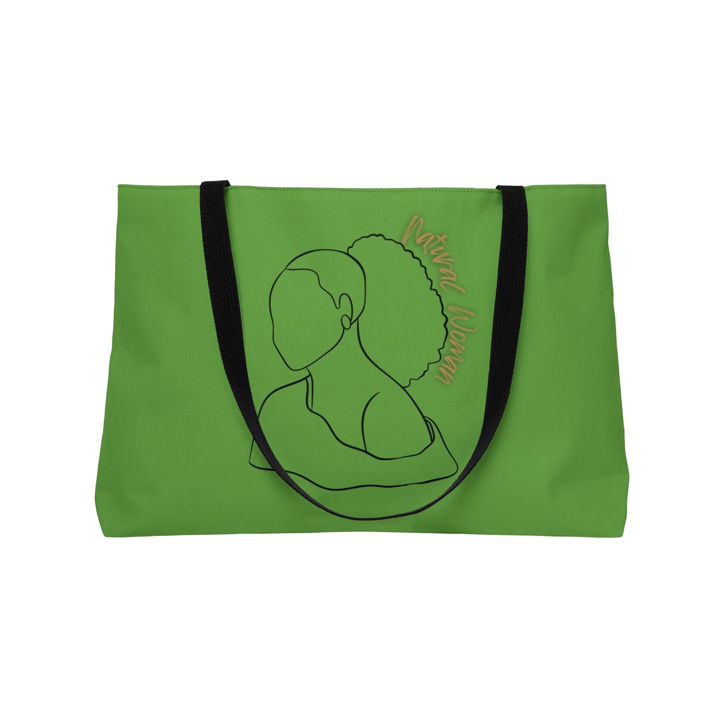 Natural Woman Behind Head (BL) Weekender Tote Bag GREEN