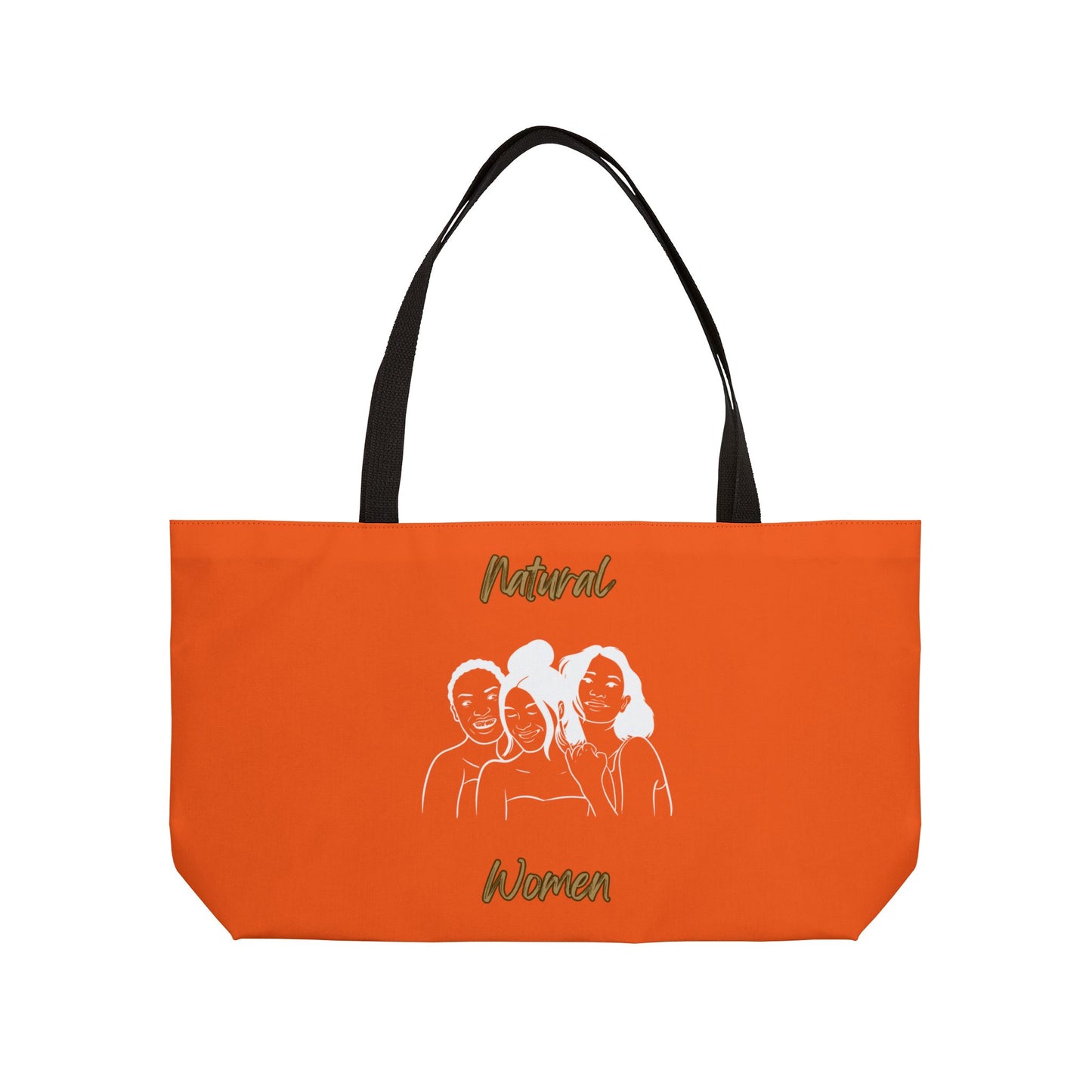 Natural Women Laughing Friends (WL) Weekender Tote Bag ORANGE
