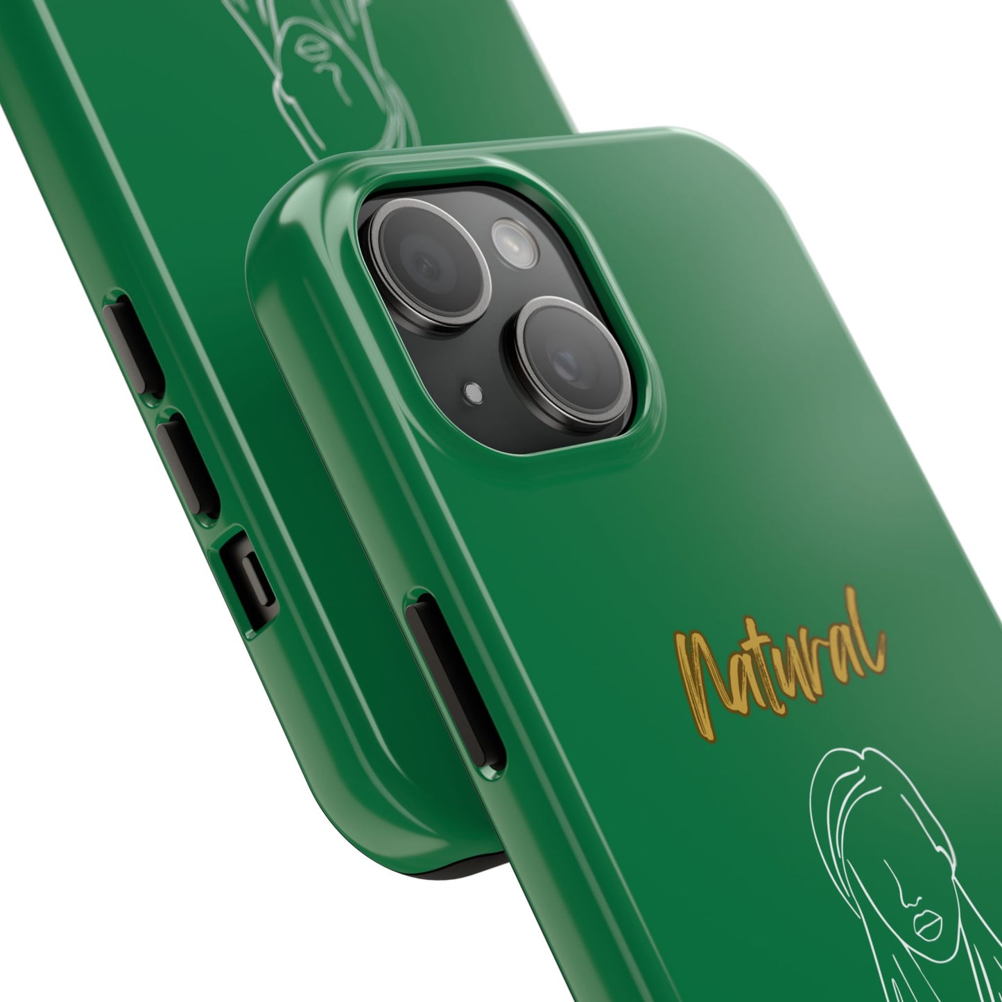 Natural Woman Content (WL)Tough Phone Cases DARK GREEN