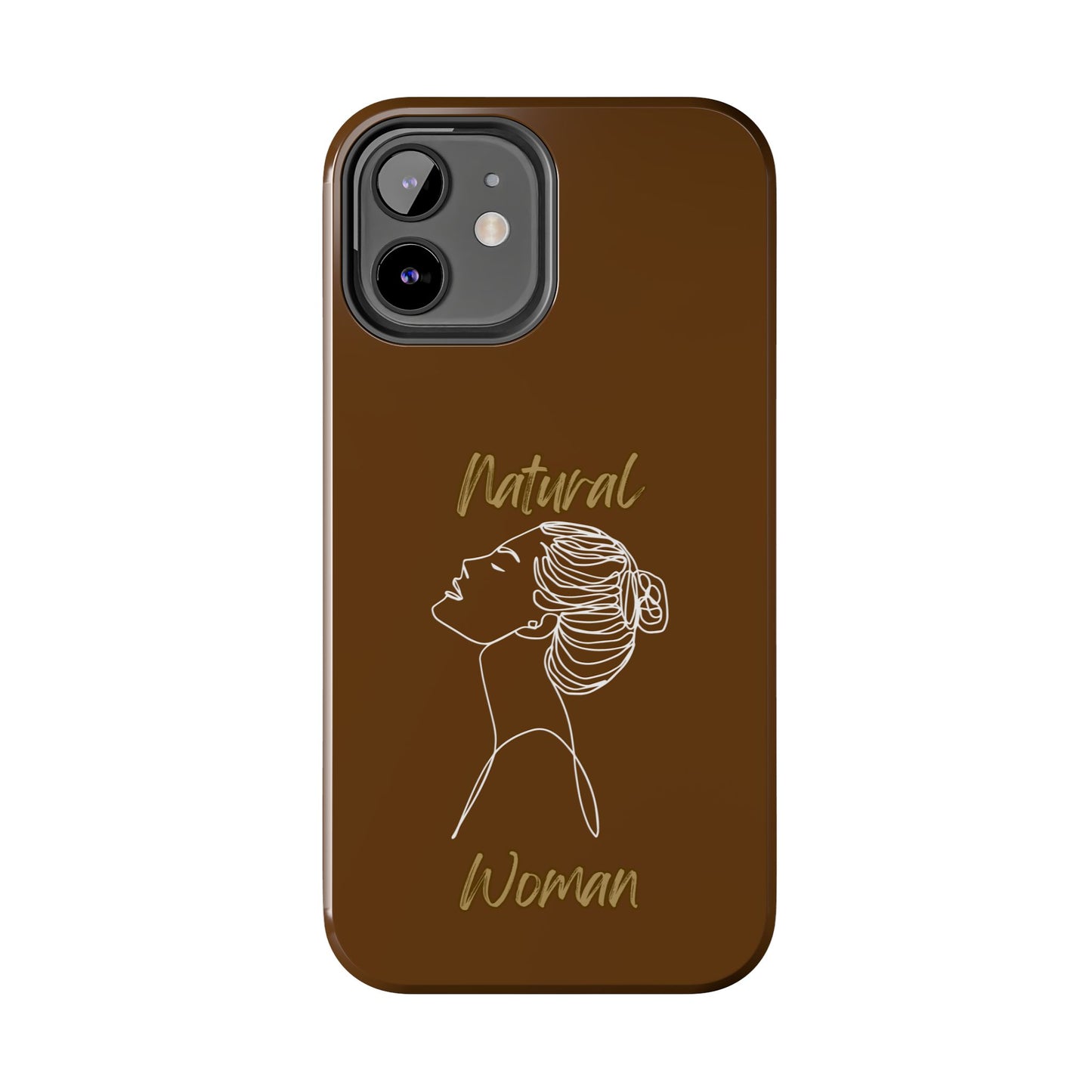 Natural Woman Wet Bun (WL) Tough Phone Cases BROWN