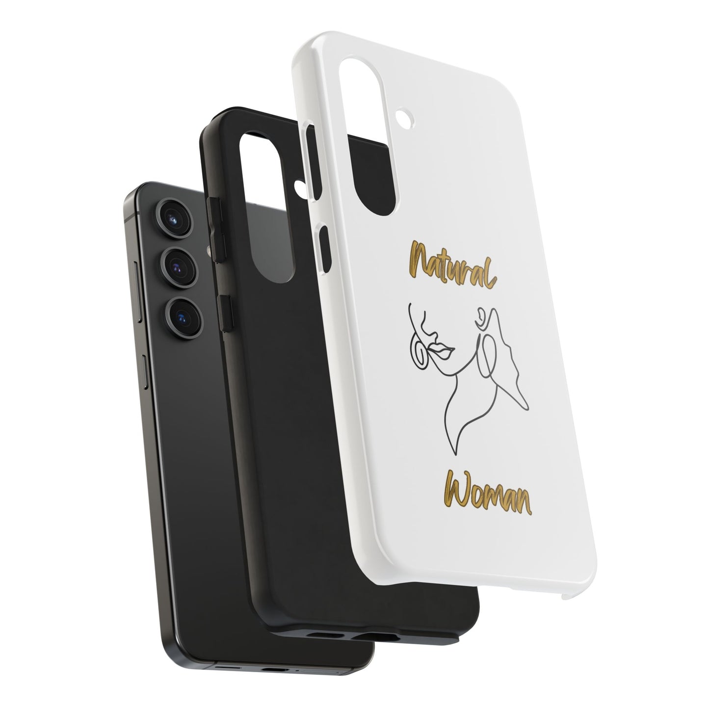 Natural Woman Lips (BL)Tough Phone Cases WHITE
