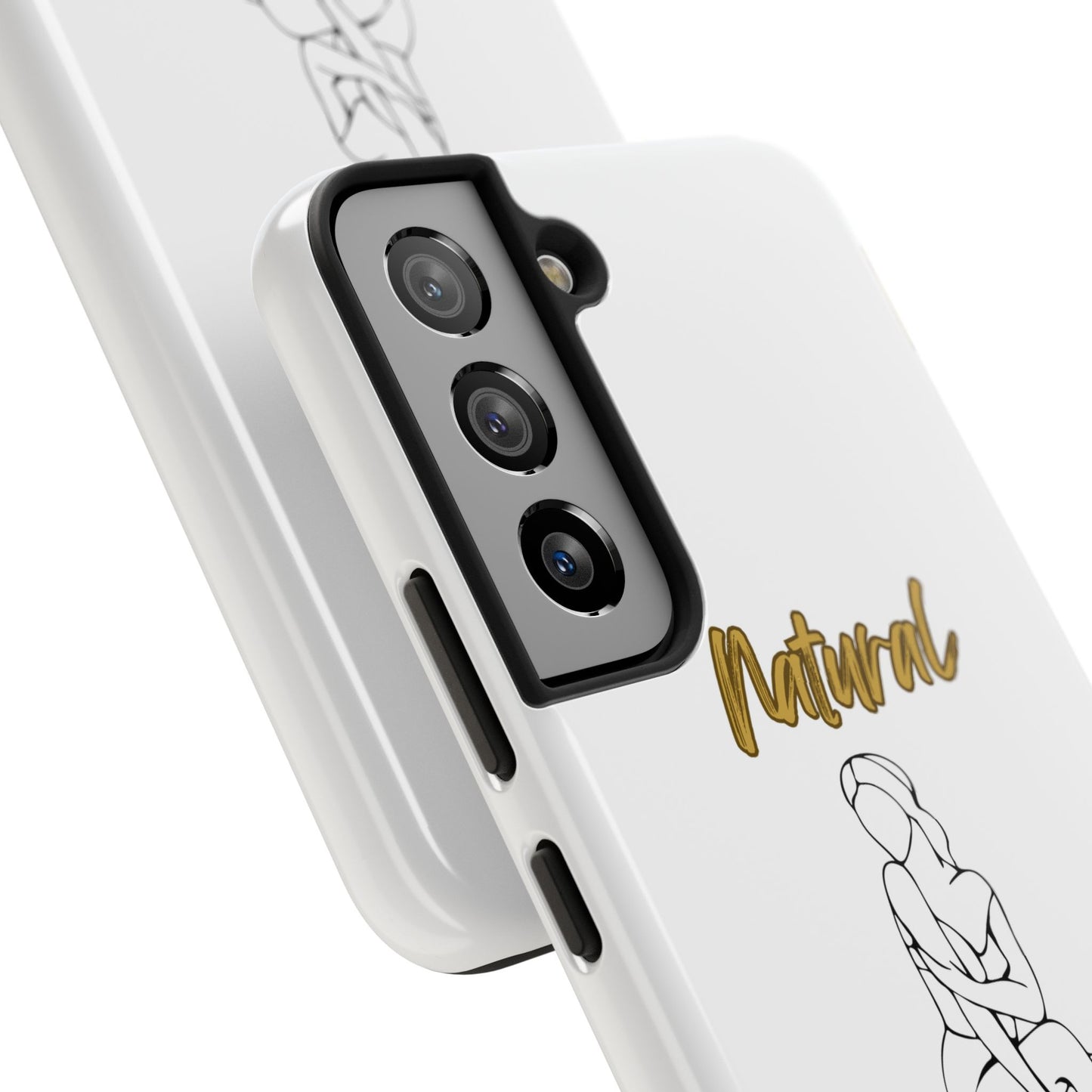 Natural Woman Shoulder Action (BL)Tough Phone Cases WHITE