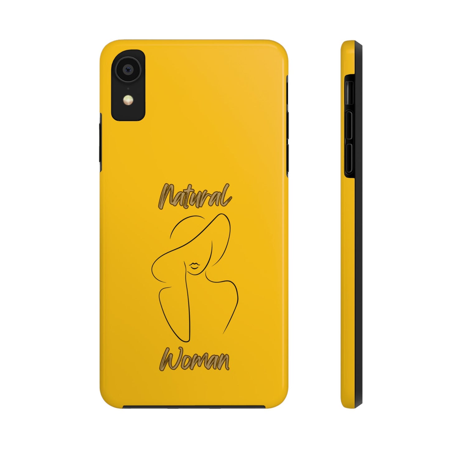 Natural Woman Sun Hat (BL) Tough Phone Cases YELLOW