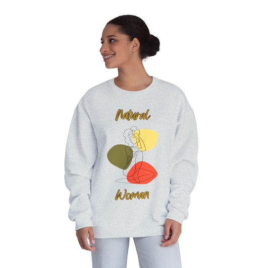 Natural Woman Colorful Pose (BL) Crewneck Sweatshirt