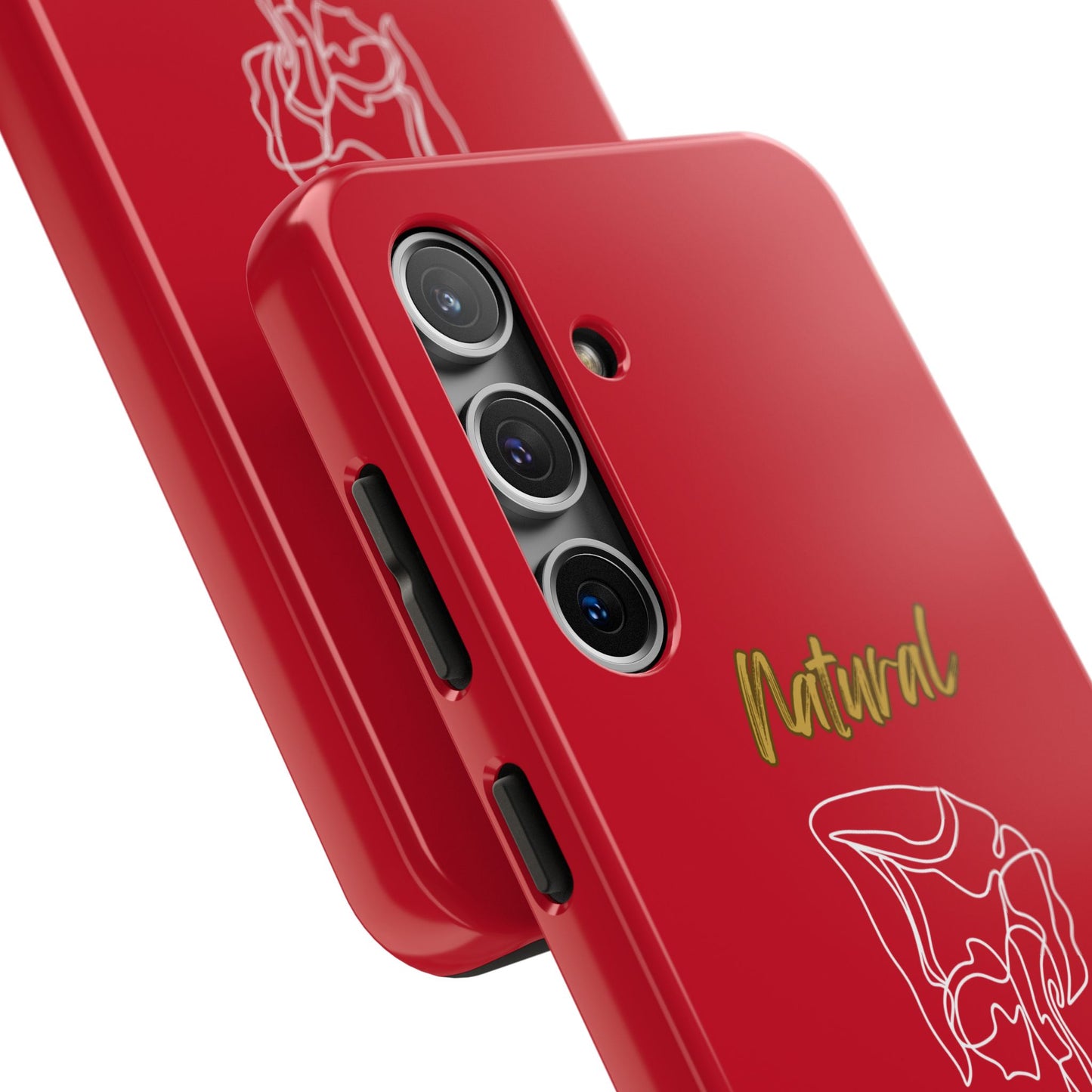 Natural Woman Flexible (WL)Tough Phone Cases DARK RED