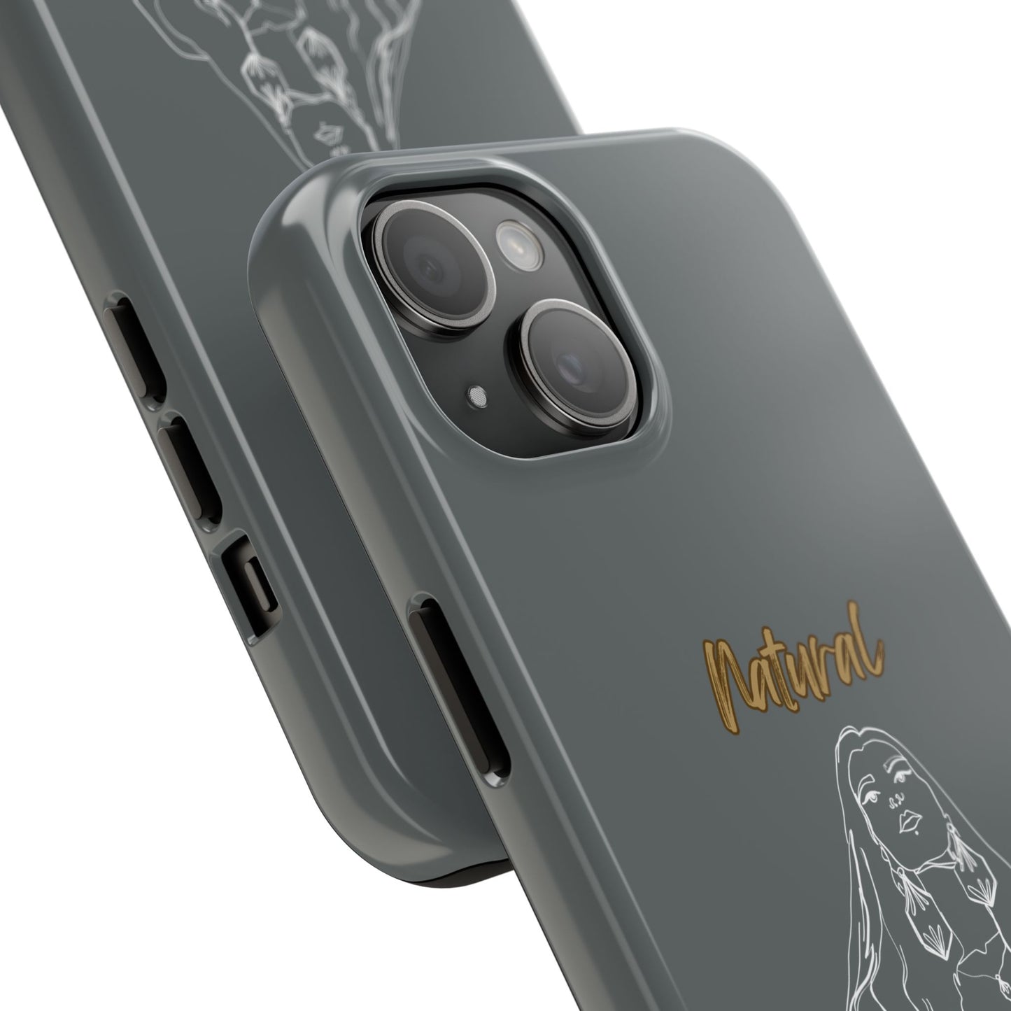 Natural Woman Thinking (WL)Tough Phone Cases DARK GREY