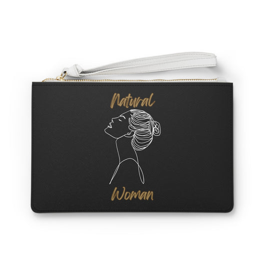 Natural Woman Wet Bun (WL) Clutch Bag BLACK