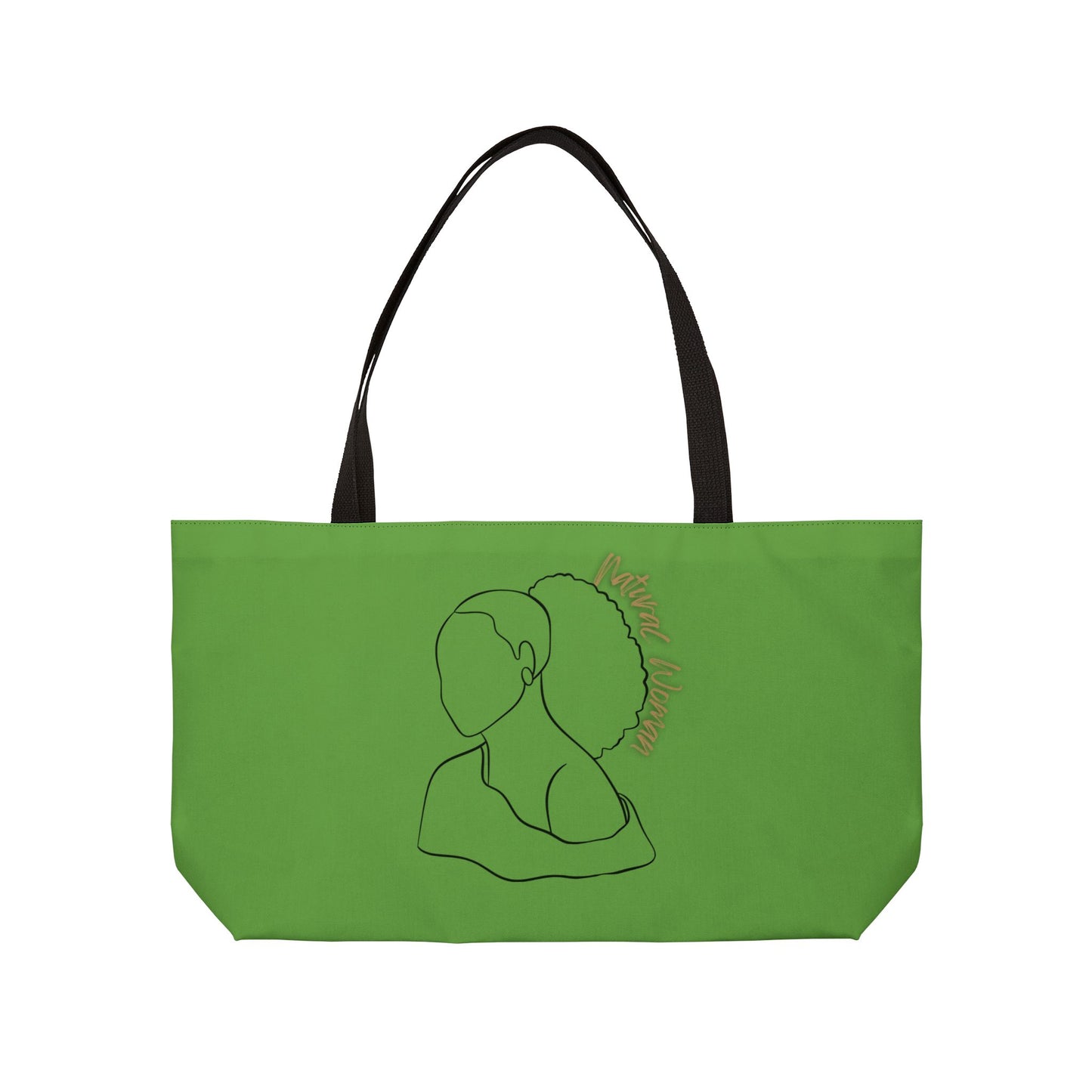 Natural Woman Behind Head (BL) Weekender Tote Bag GREEN