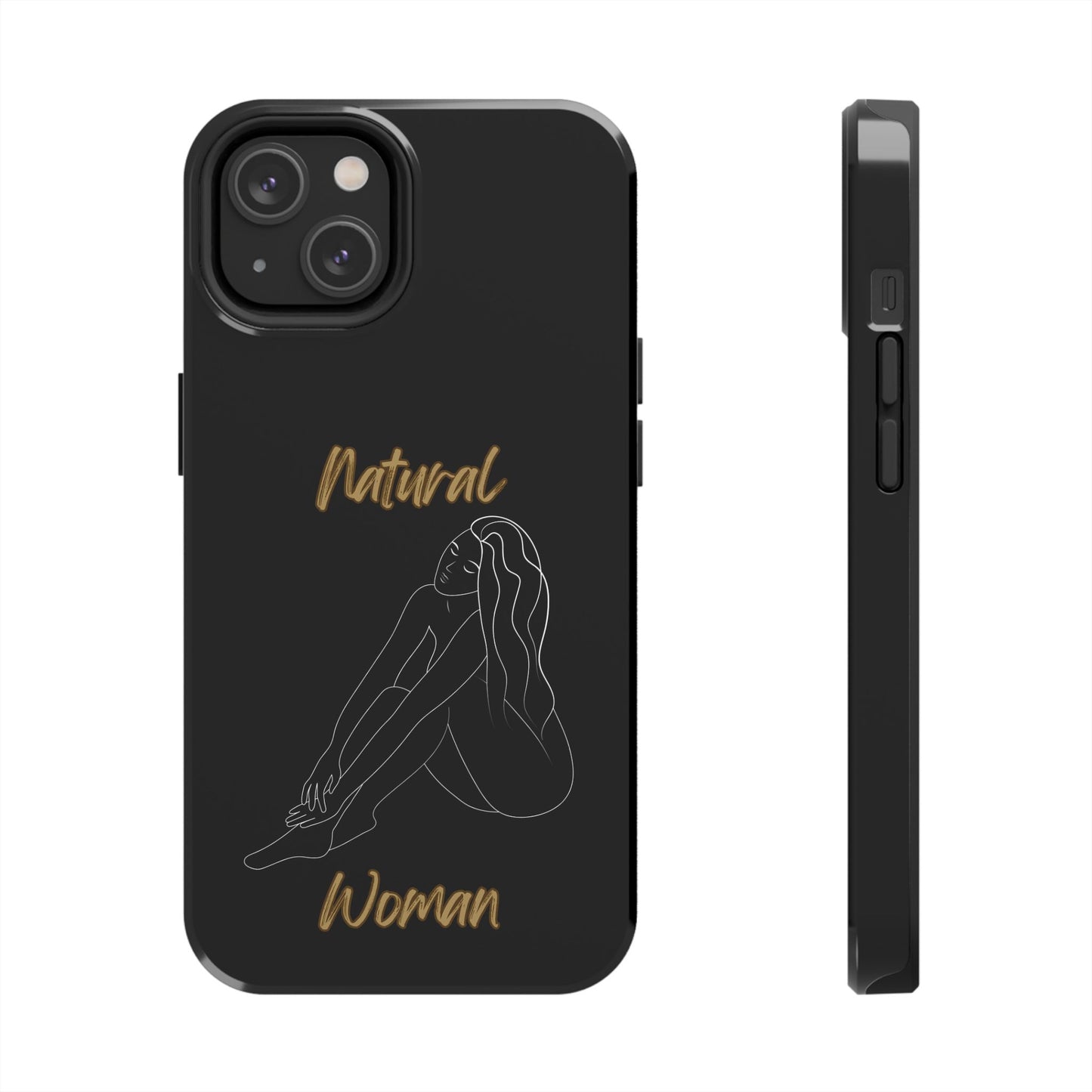 Natural Woman Beauty (WL) Tough Phone Cases BLACK