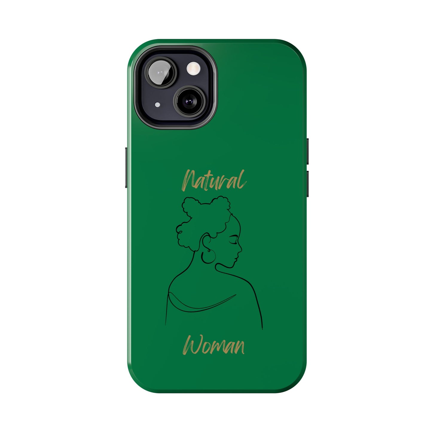 Natural Woman Twists (BL) Tough Phone Cases DARK GREEN