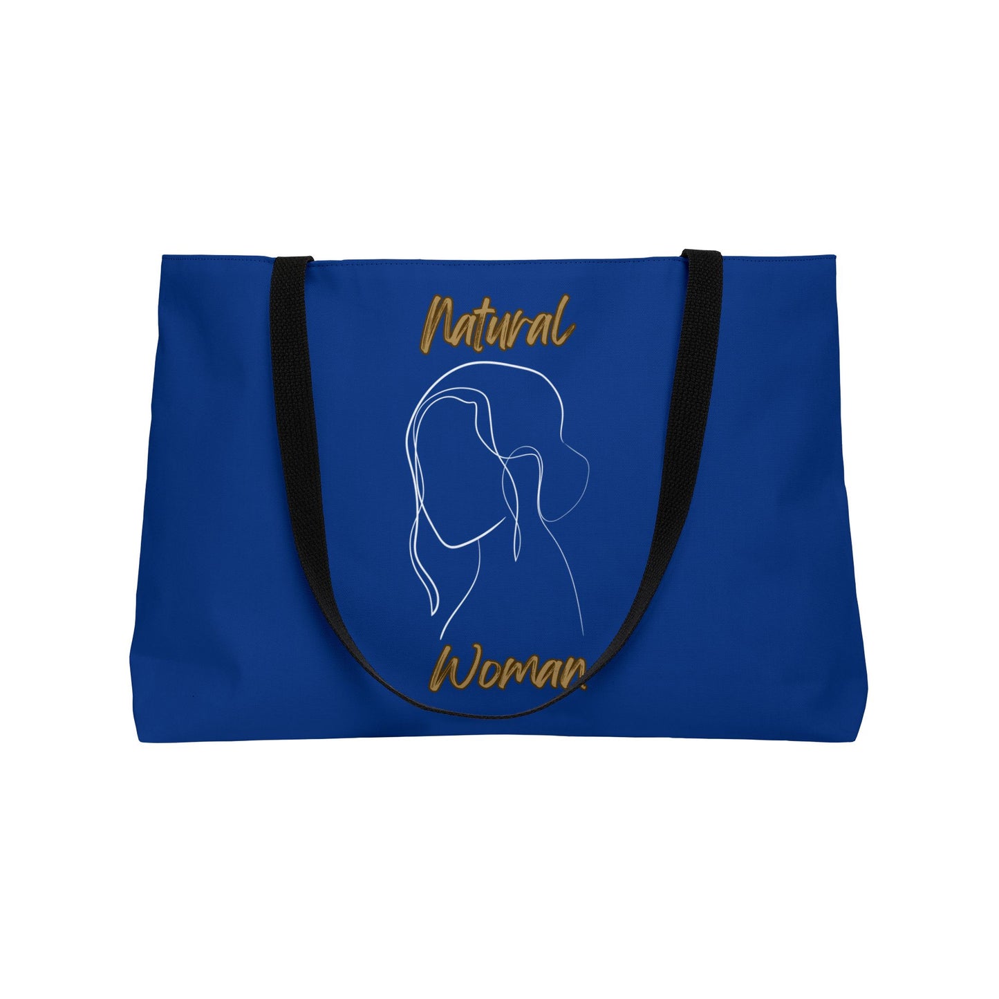 Natural Woman Hanging Hair (WL) Weekender Tote Bag DARK BLUE