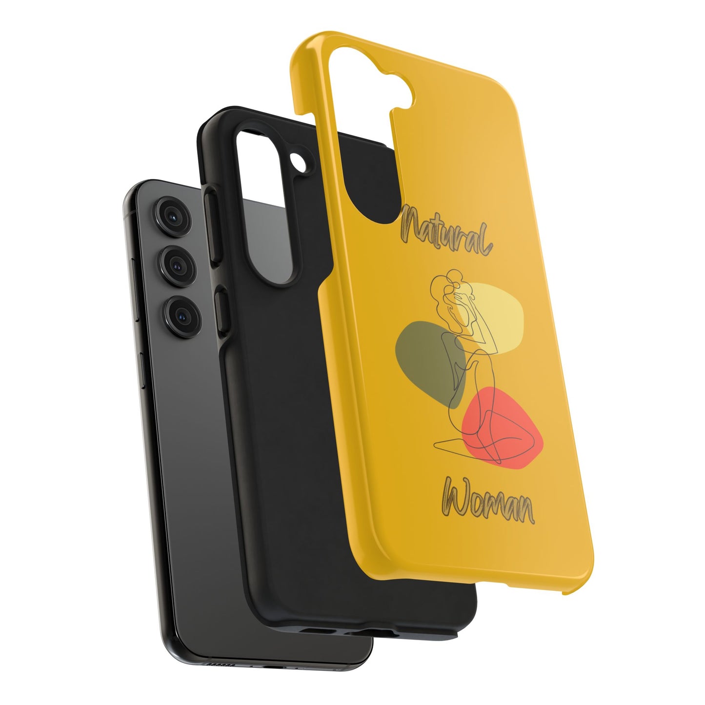 Natural Woman Colorful Pose (BL)Tough Phone Cases YELLOW