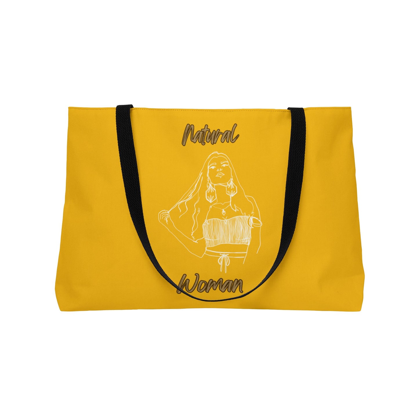 Natural Woman Thinking (WL) Weekender Tote Bag YELLOW