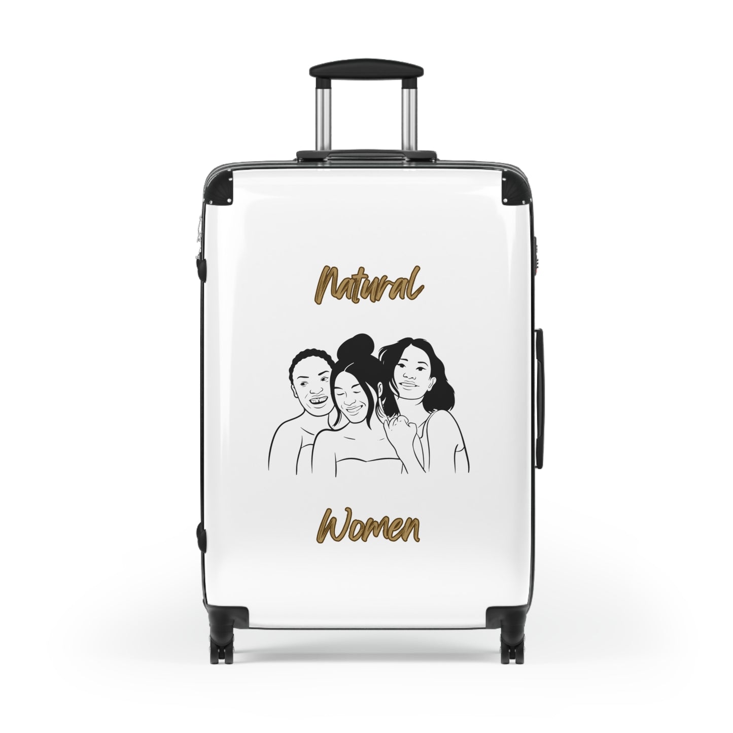 Natural Woman Laughing Friends (BL) Suitcase WHITE