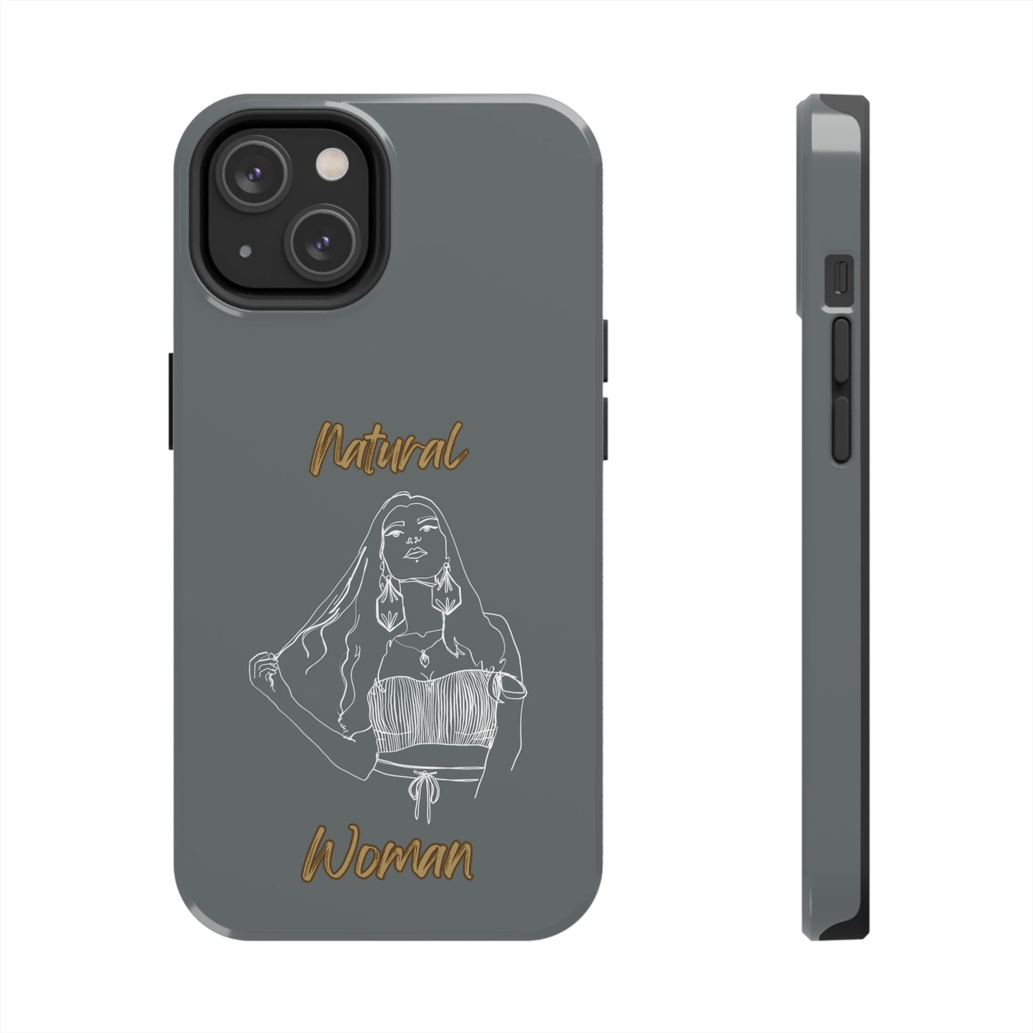 Natural Woman Thinking (WL)Tough Phone Cases DARK GREY