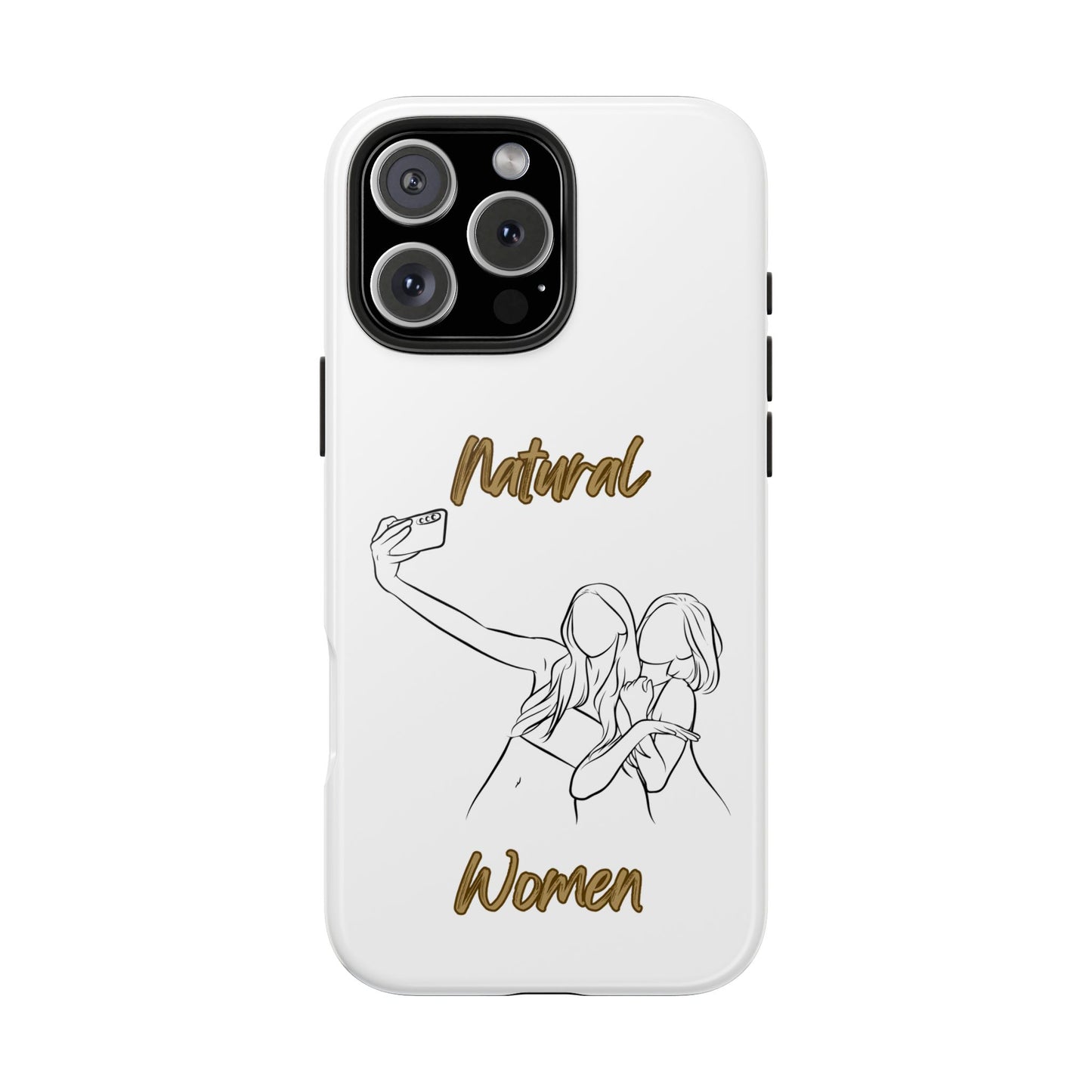 Natural Woman Friends Selfie (BL)Tough Phone Cases WHITE