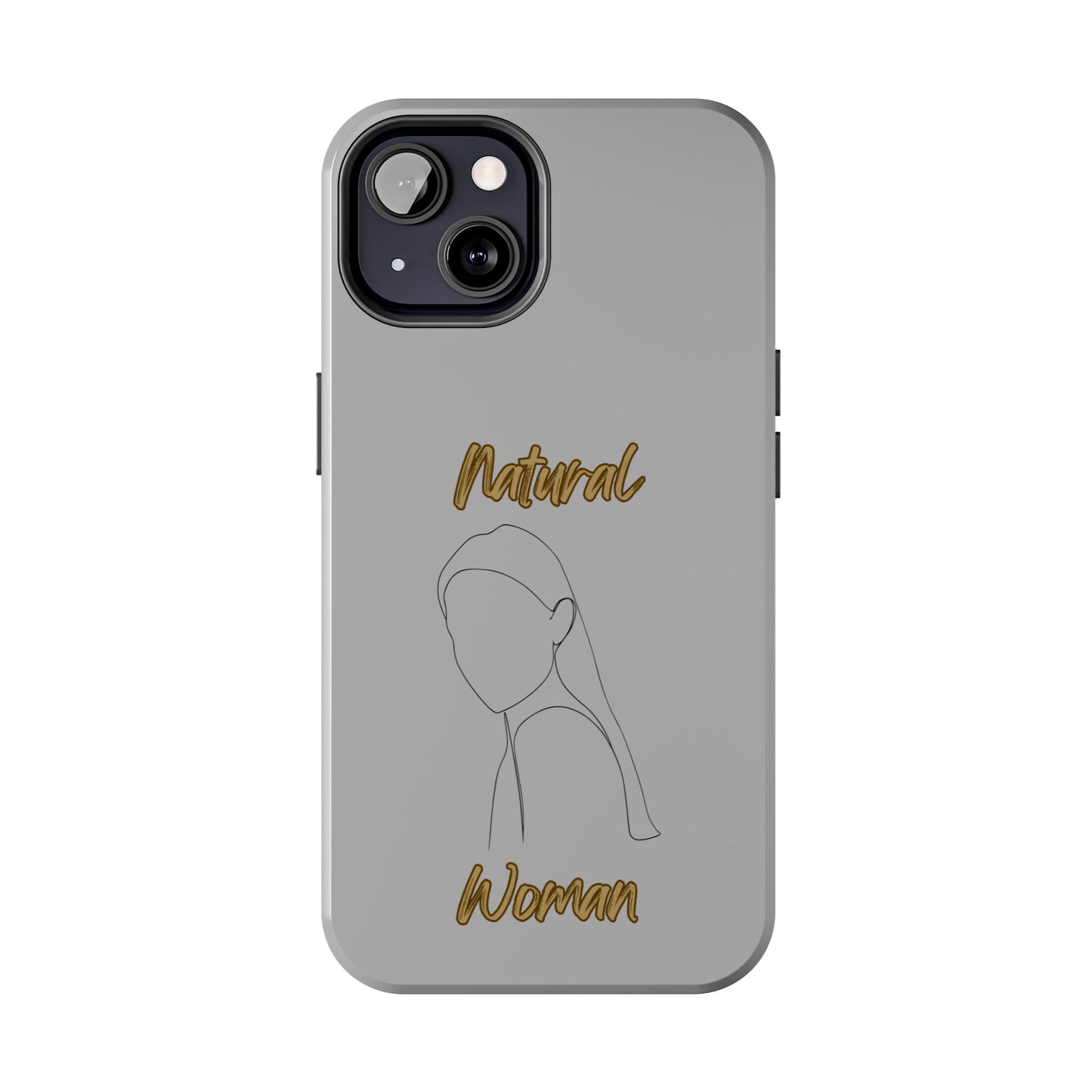Natural Woman Tilted Look (BL) Tough Phone Cases LIGHT GREY