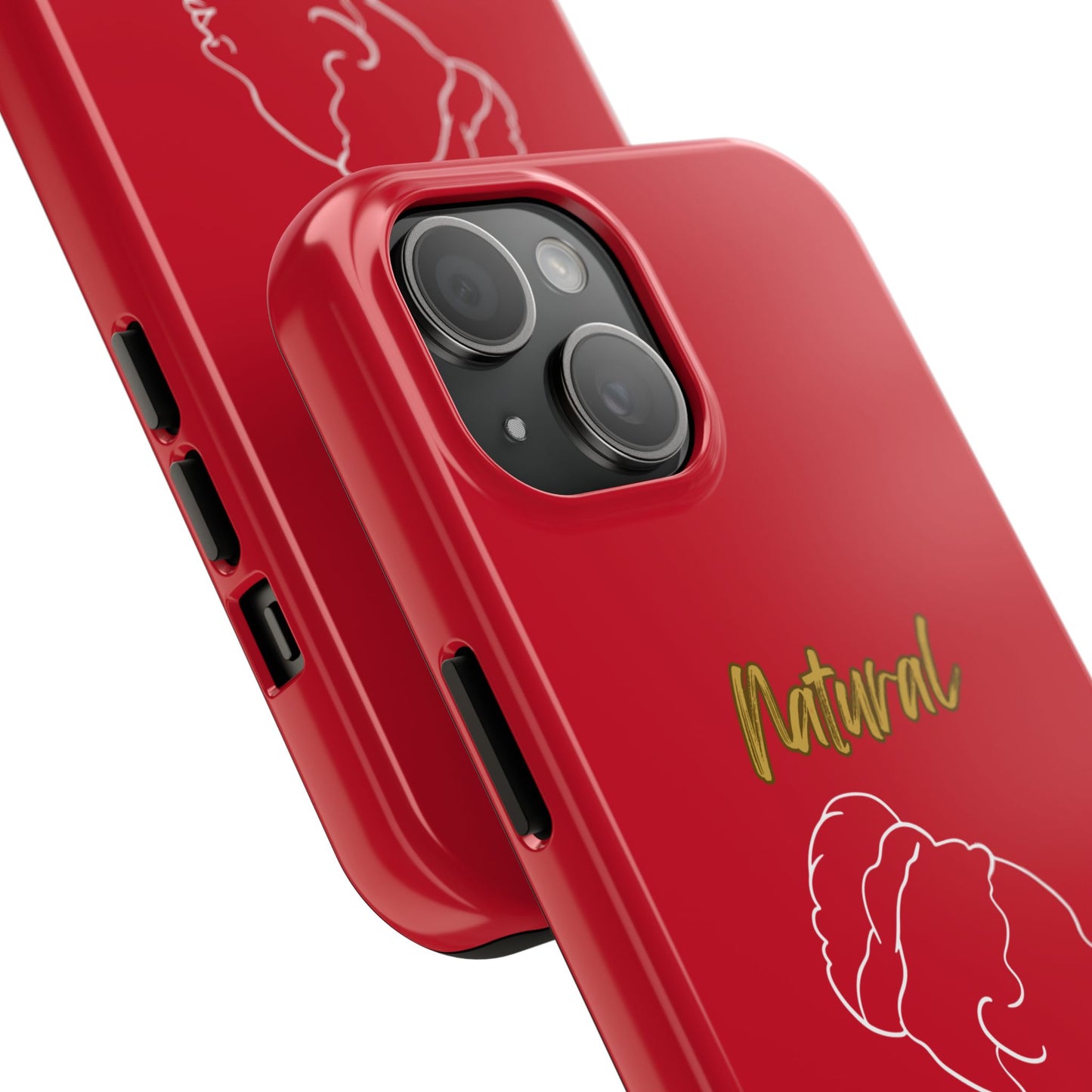 Natural Woman Mixed (WL)Tough Phone Cases DARK RED