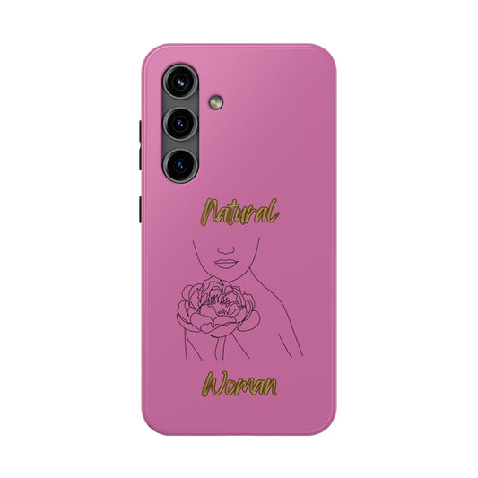 Natural Woman Kissed Flower (BL)Tough Phone Cases LIGHT PINK