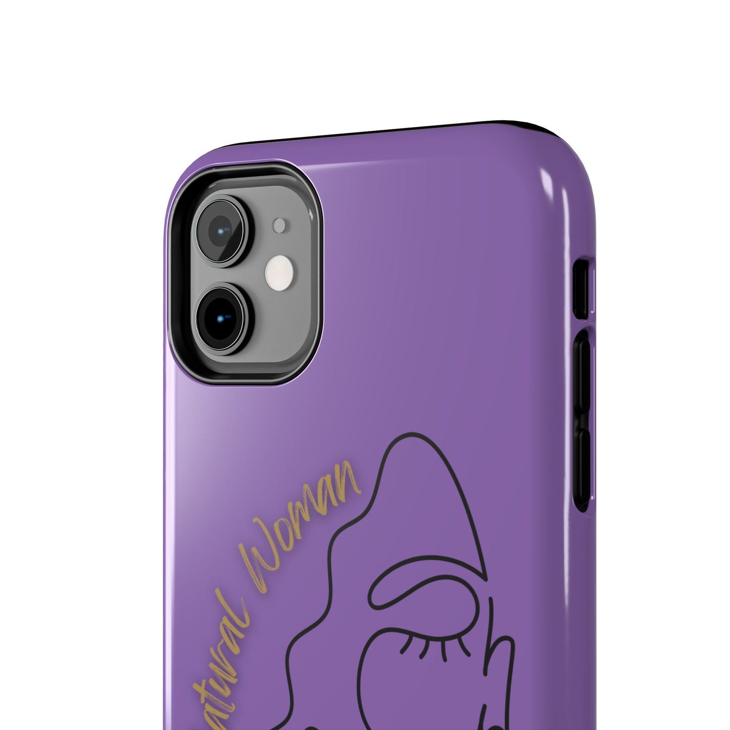Natural Woman Half Face (BL)Tough Phone Case LIGHT PURPLE
