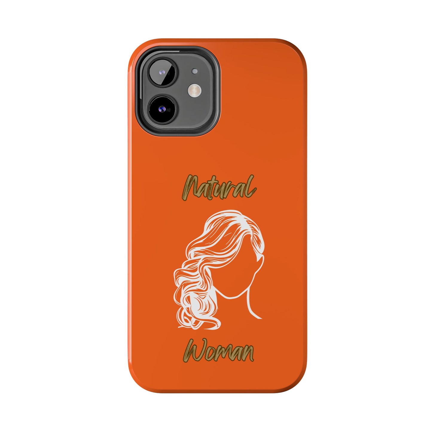 Natural Woman Long Curl (WL)Tough Phone Cases ORANGE