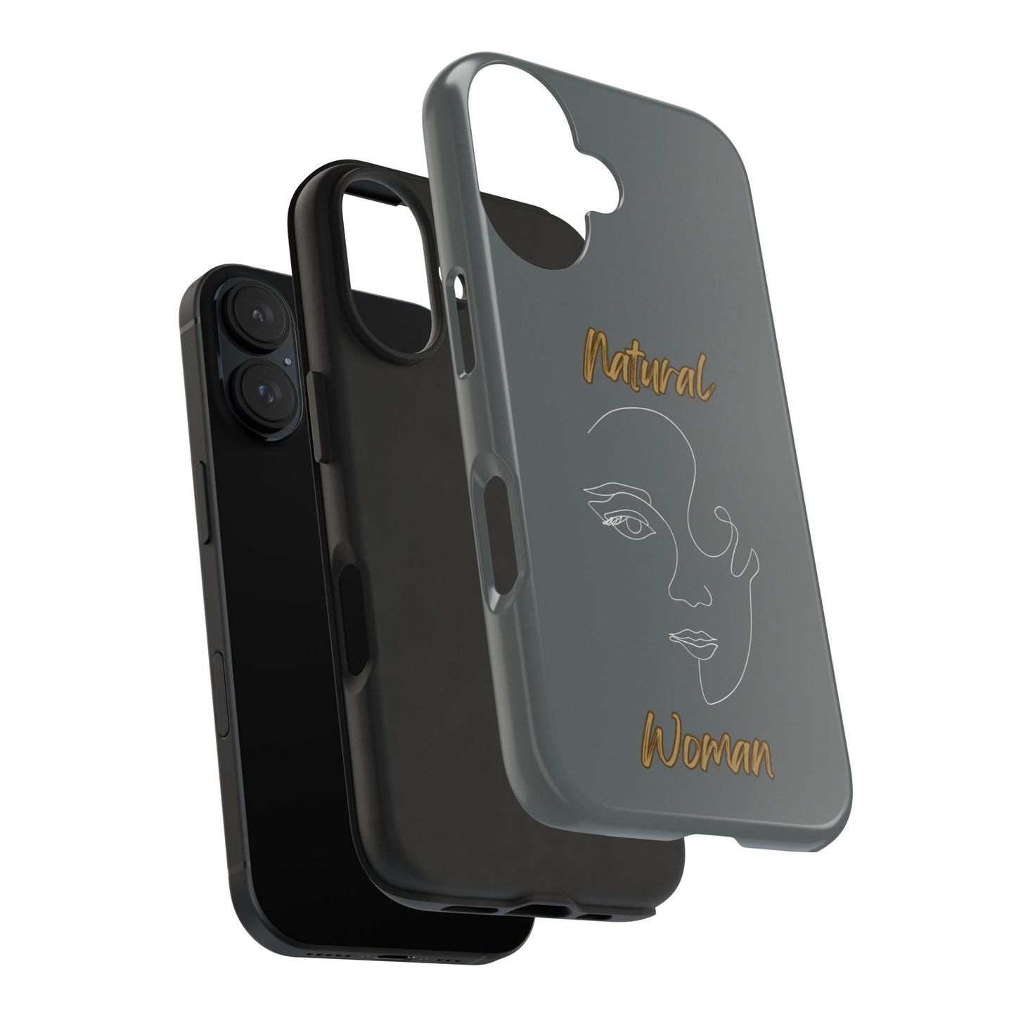 Natural Woman Looking (WL) Tough Phone Cases DARK GREY