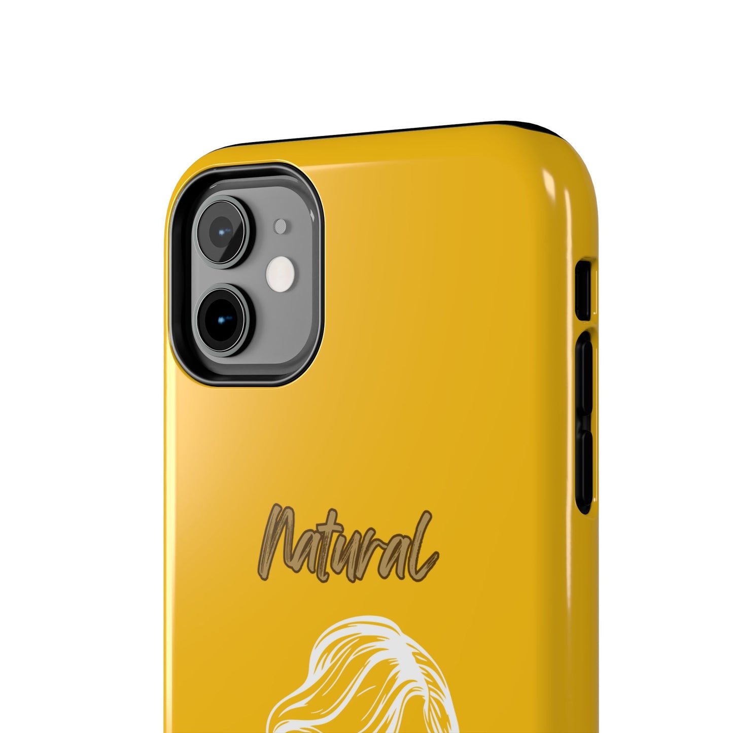 Natural Woman Long Curl (WL)Tough Phone Cases YELLOW