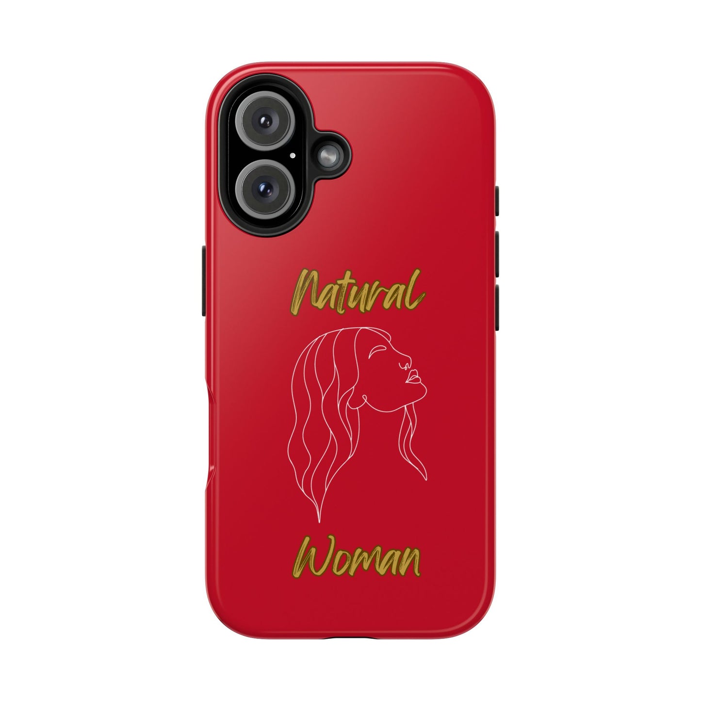 Natural Woman Breeze On Face (WL)Tough Phone Cases DARK RED