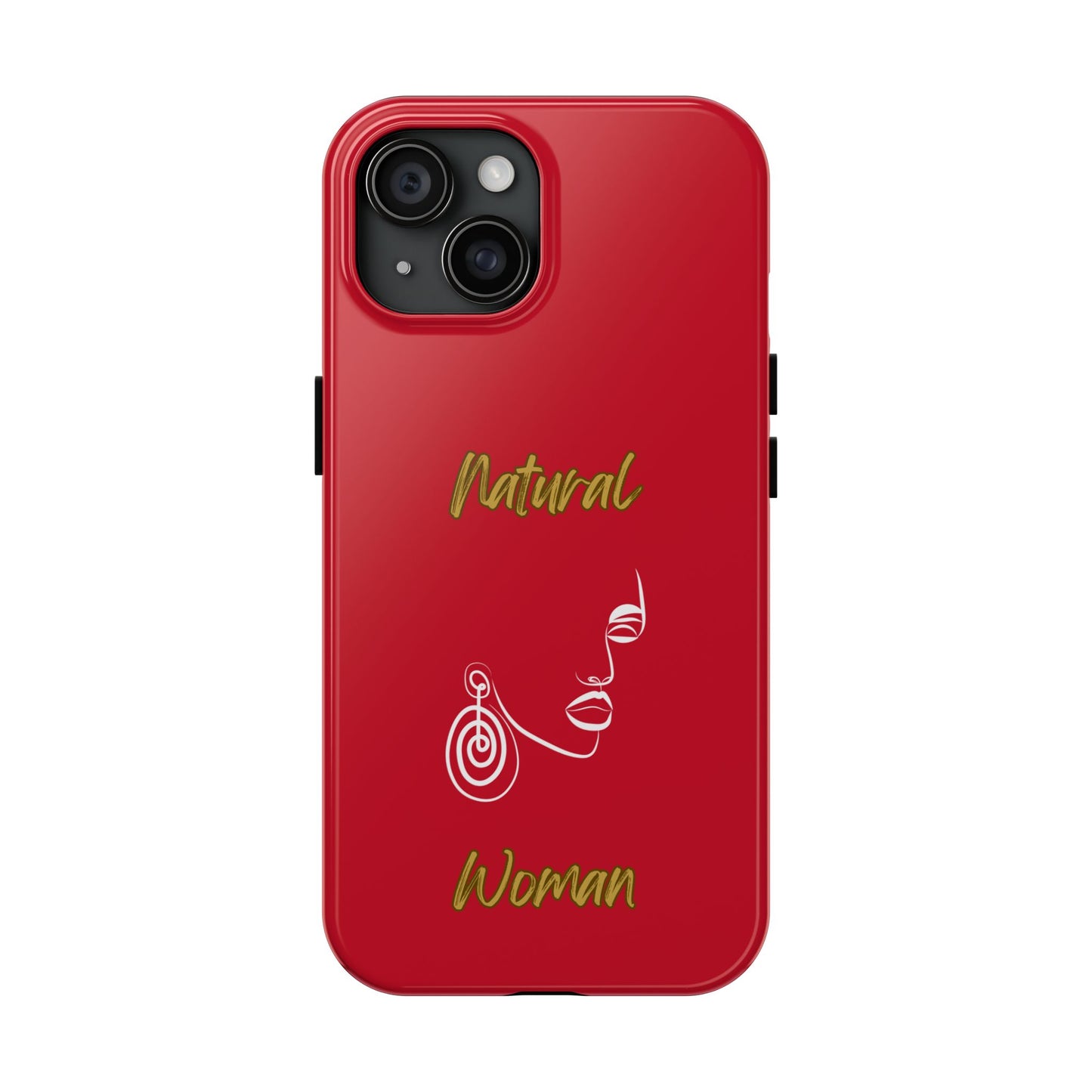 Natural Woman Music In My Soul (WL)Tough Phone Cases DARK RED
