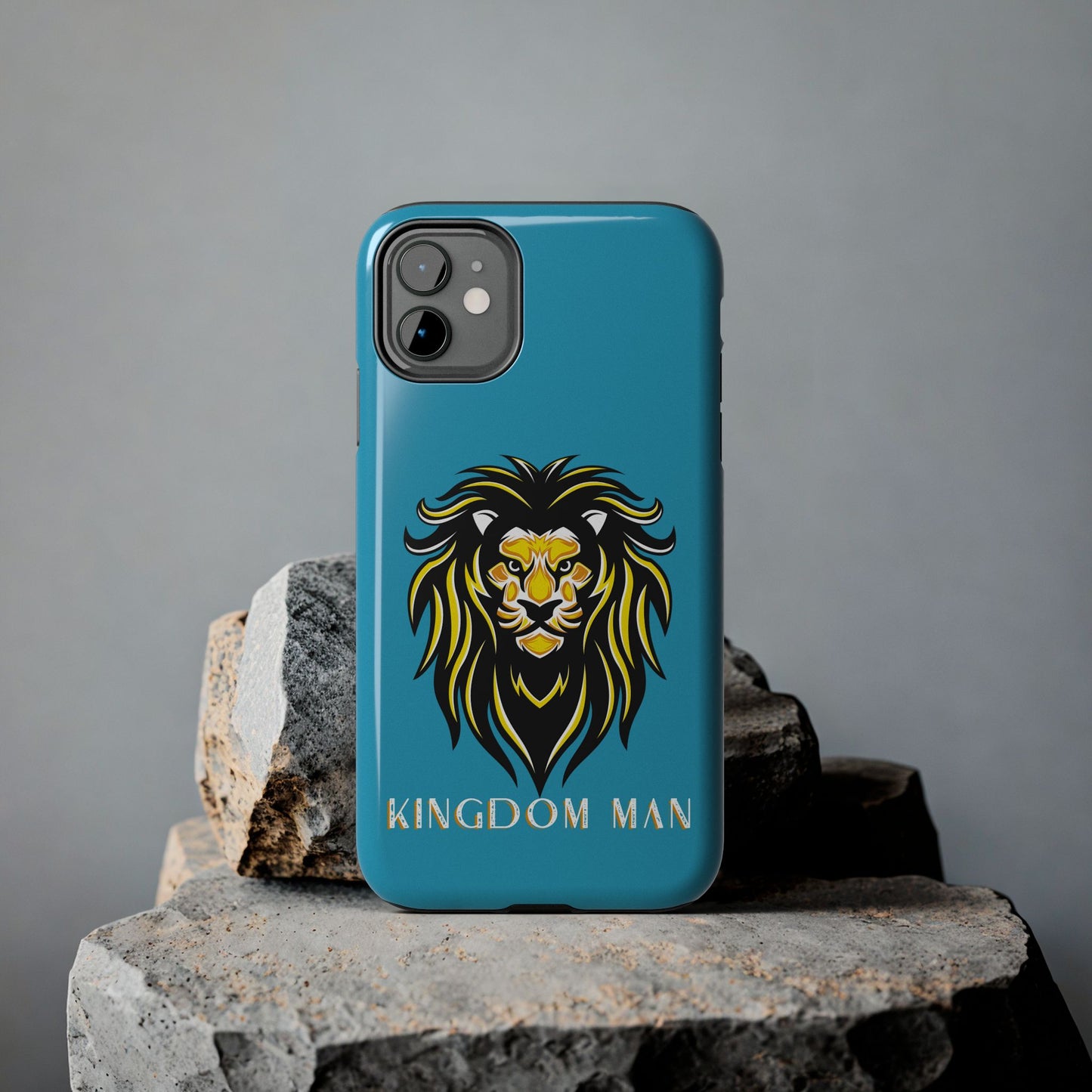 Kingdom Man (White-Gold Label) Tough Phone Case TURQUOISE