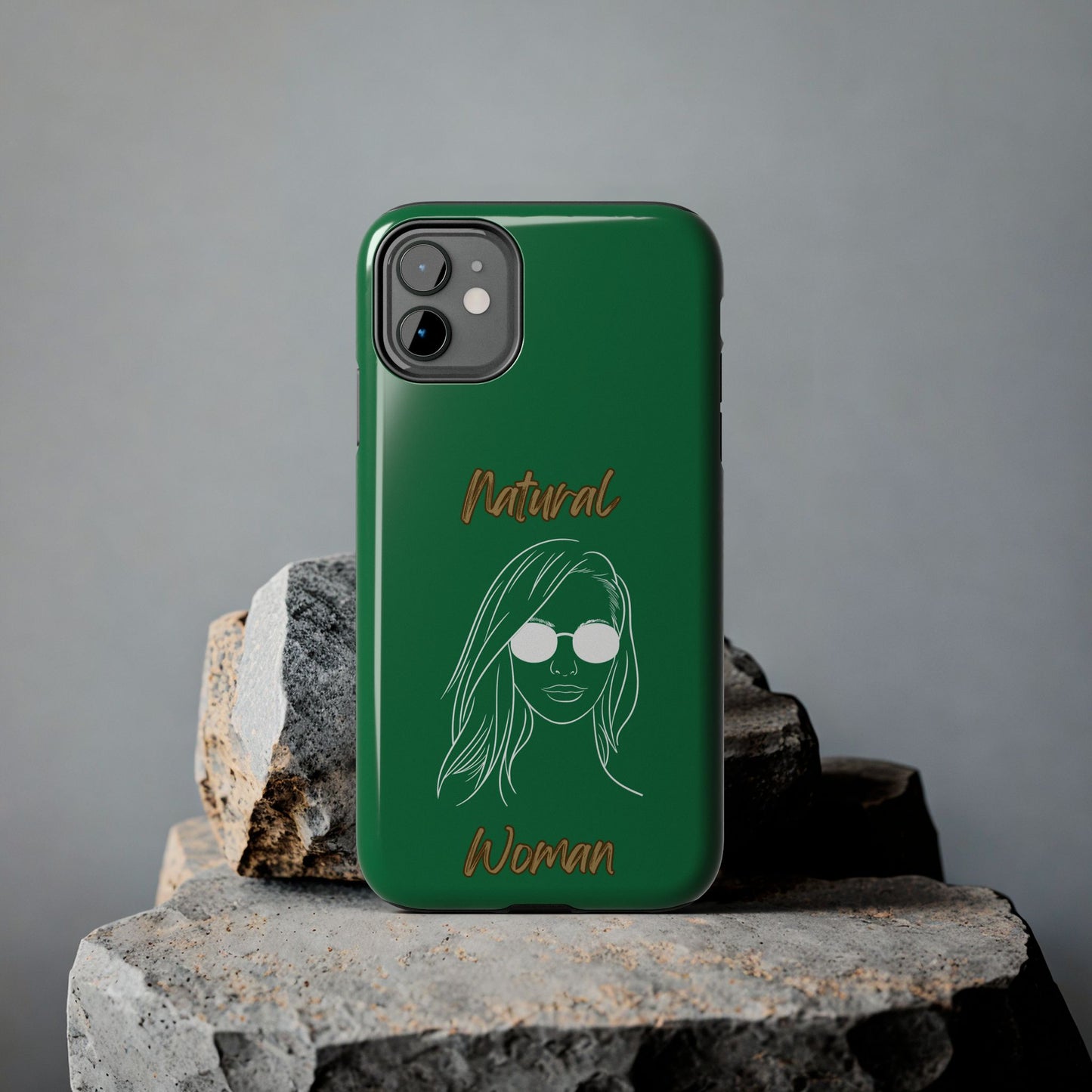 Natural Woman Shades (WL)Tough Phone Cases DARK GREEN