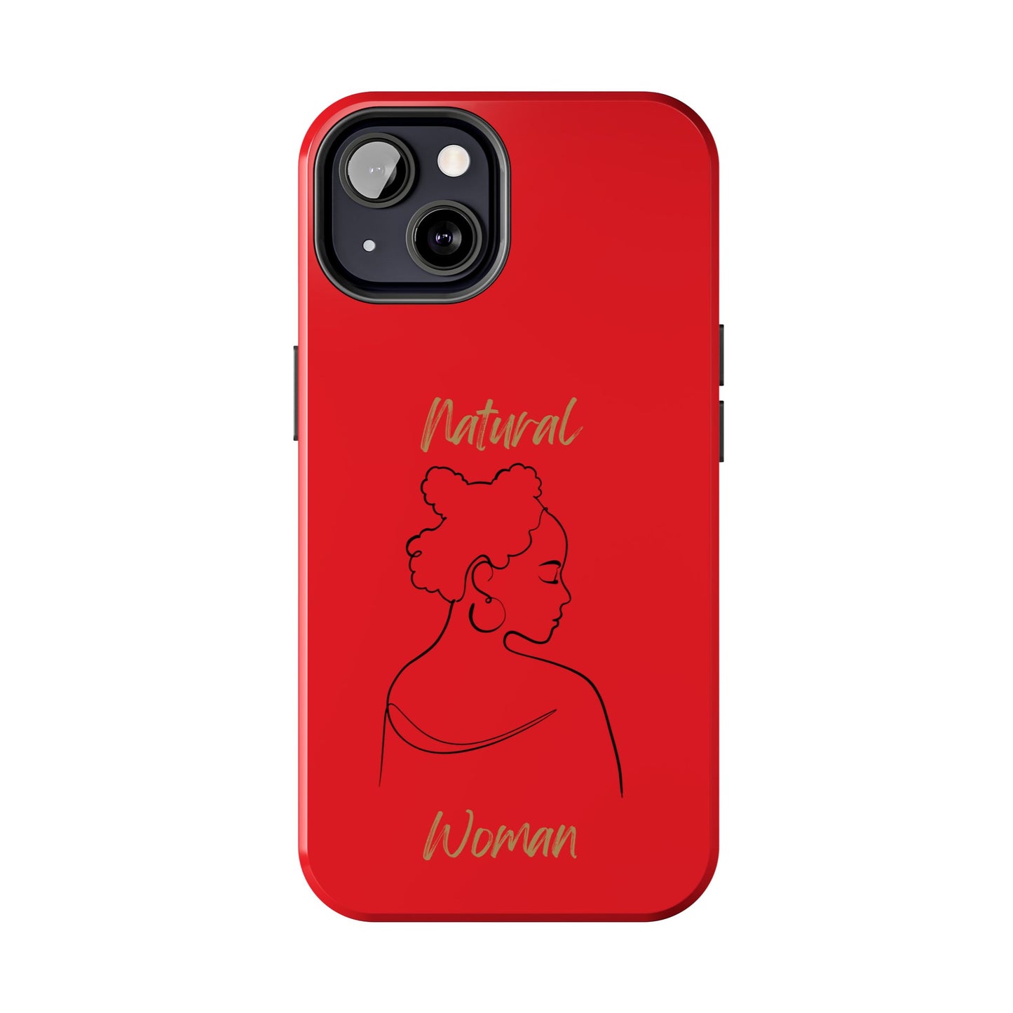 Natural Woman Twists (BL) Tough Phone Case RED