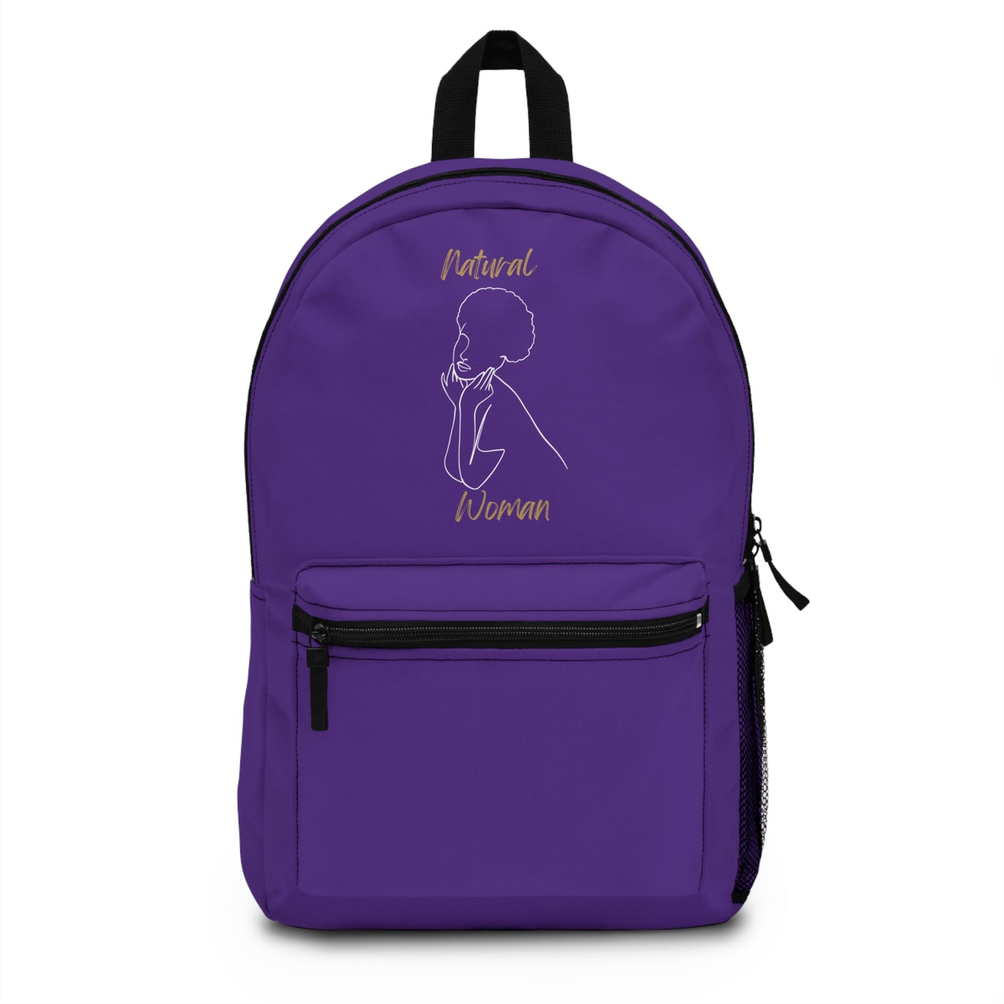 Natural Woman Cute Afro (WL) Backpack PURPLE