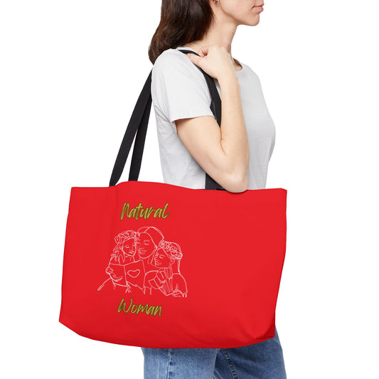 Natural Woman Me & My Girls (WL) Weekender Tote Bag RED