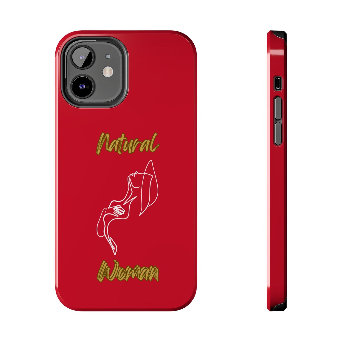 Natural Woman Free (WL)Tough Phone Cases DARK RED