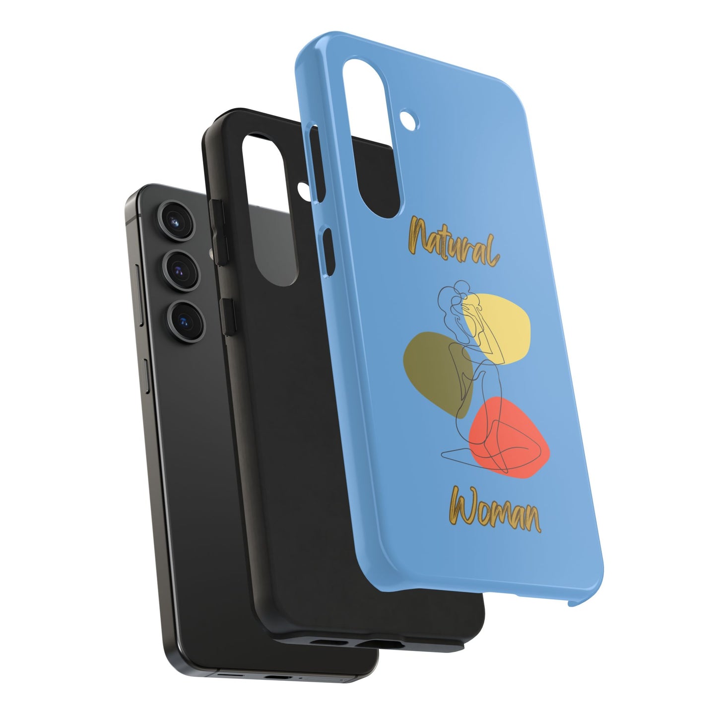 Natural Woman Colorful Pose (BL)Tough Phone Cases LIGHT BLUE