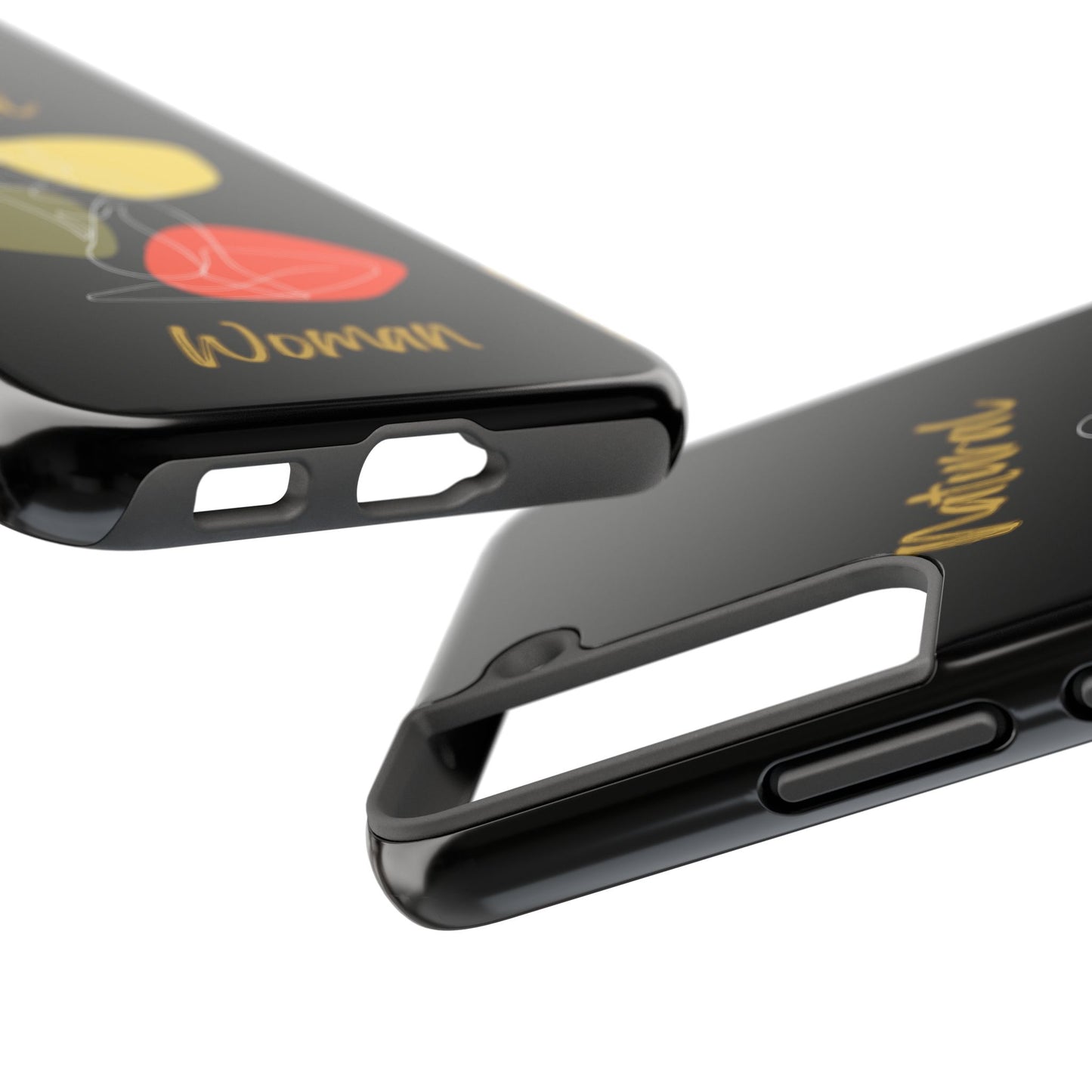 Natural Woman Colorful Pose (WL)Tough Phone Cases BLACK