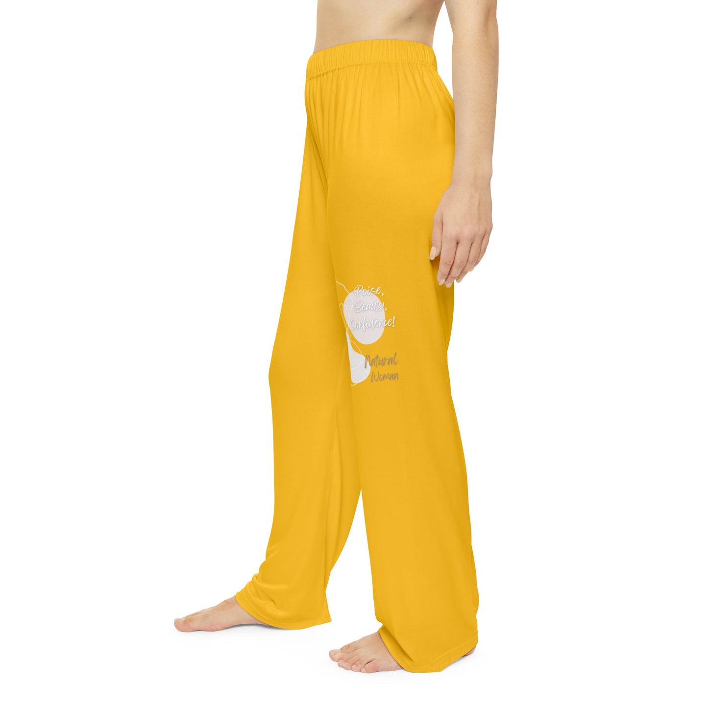 Natural Woman Puff (BL) Women's Pajama Pants YELLOW