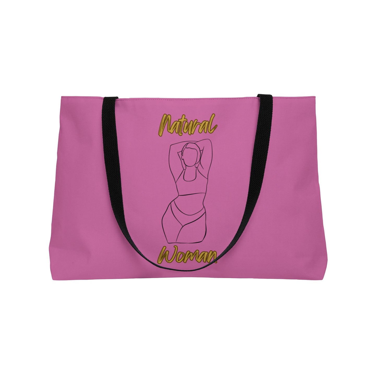 Natural Woman I Love Me (BL) Weekender Tote Bag LIGHT PINK