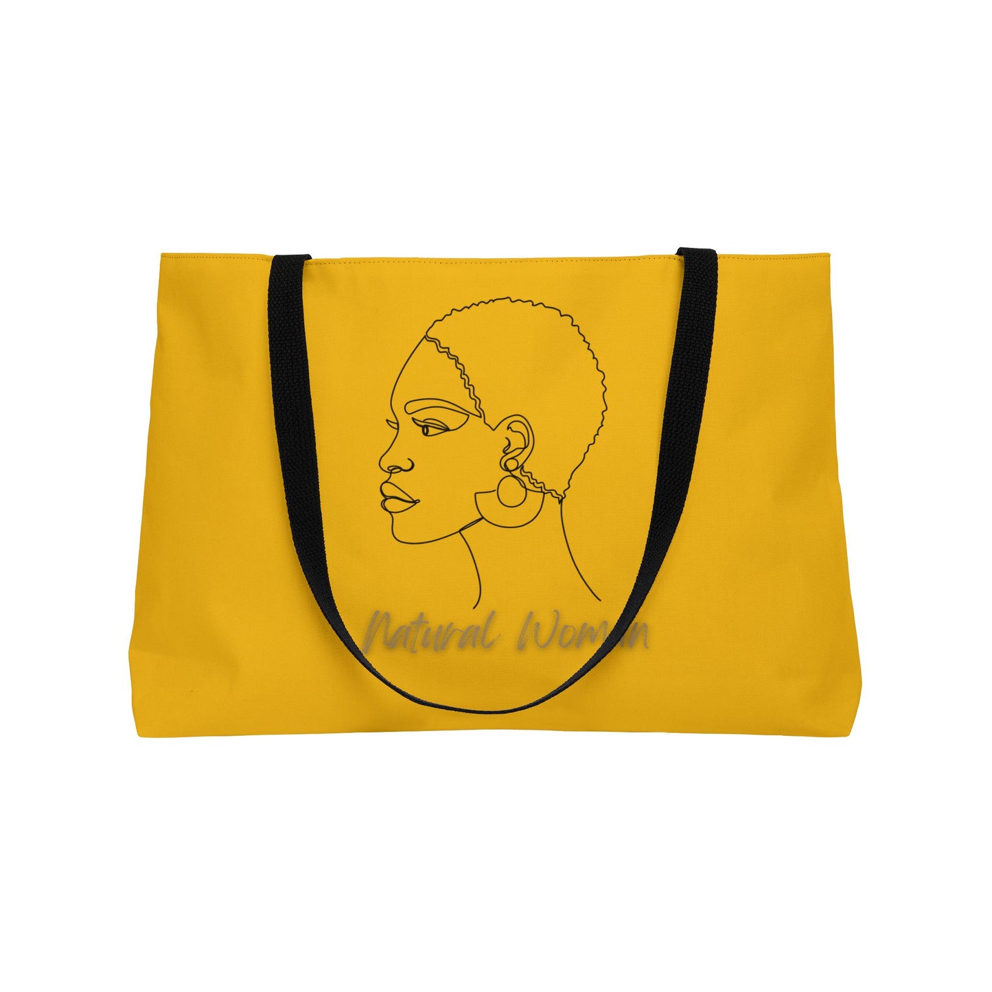 Natural Woman Finger Wave (BL) Weekender Tote Bag YELLOW