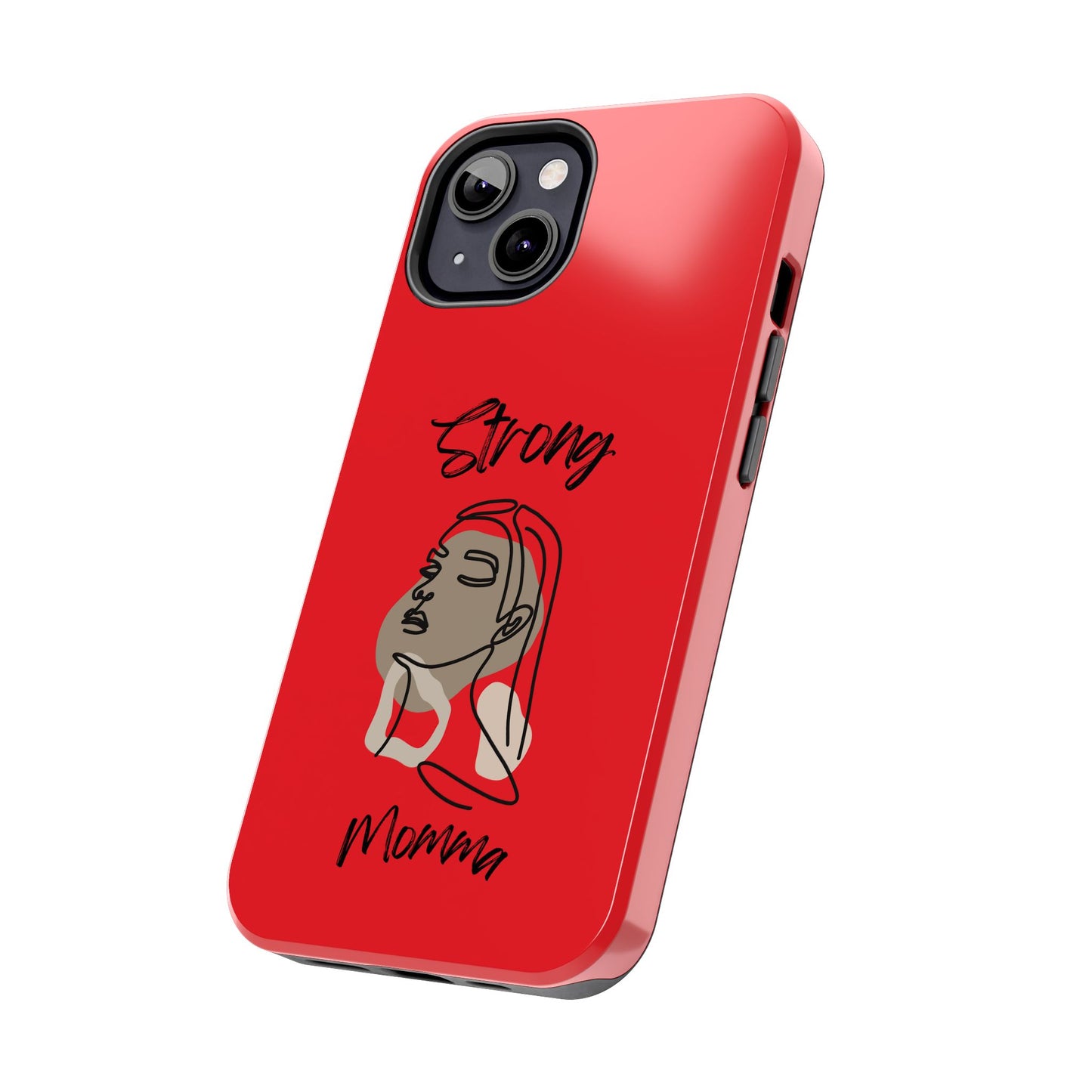 STRONG MOMMA Samsung Galaxy Tough Phone Cases (BL) Red