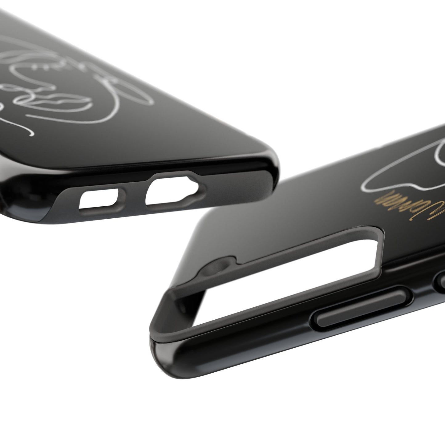 Natural Woman Half Face (WL)Tough Phone Case BLACK