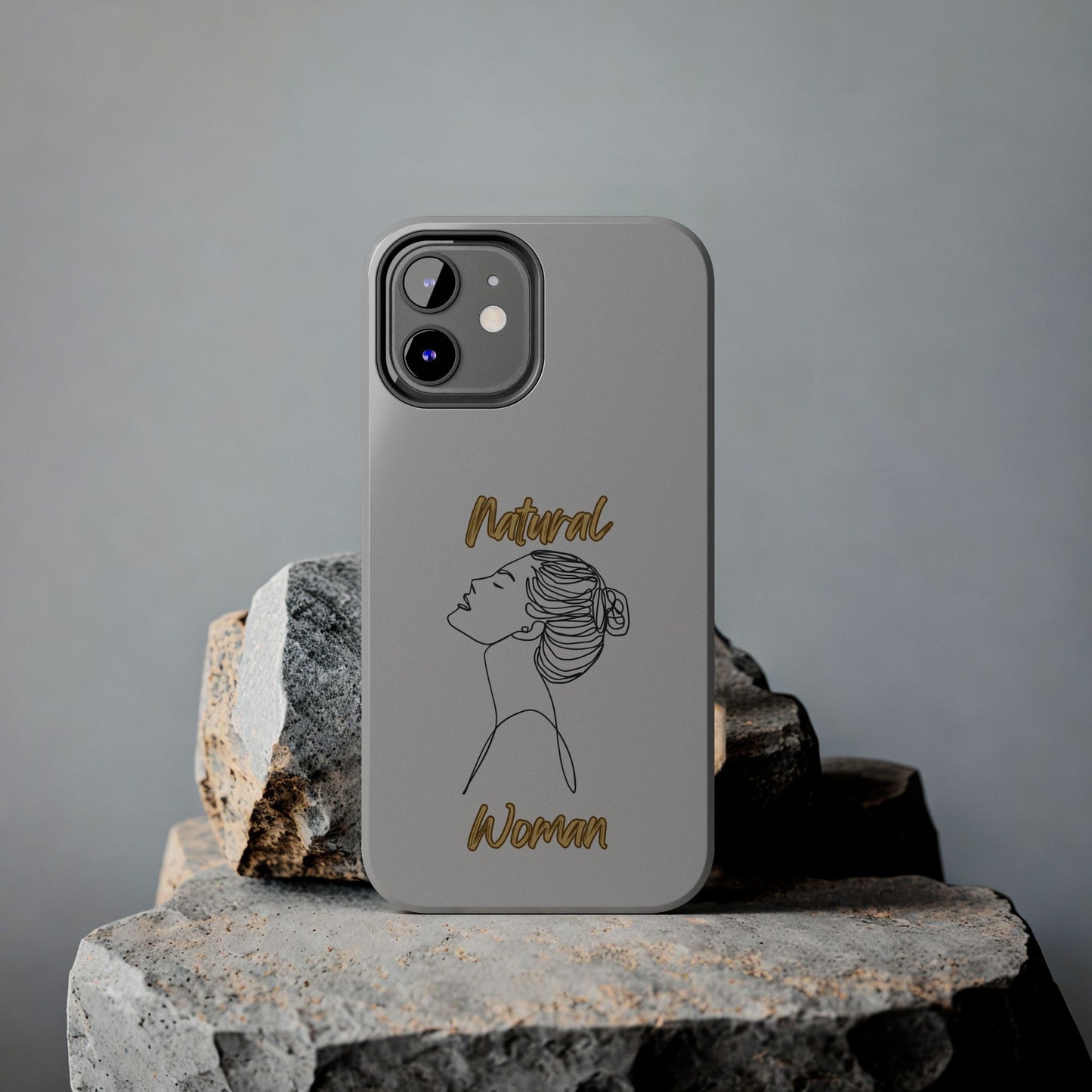 Natural Woman Wet Bun (BL) Tough Phone Cases LIGHT GREY