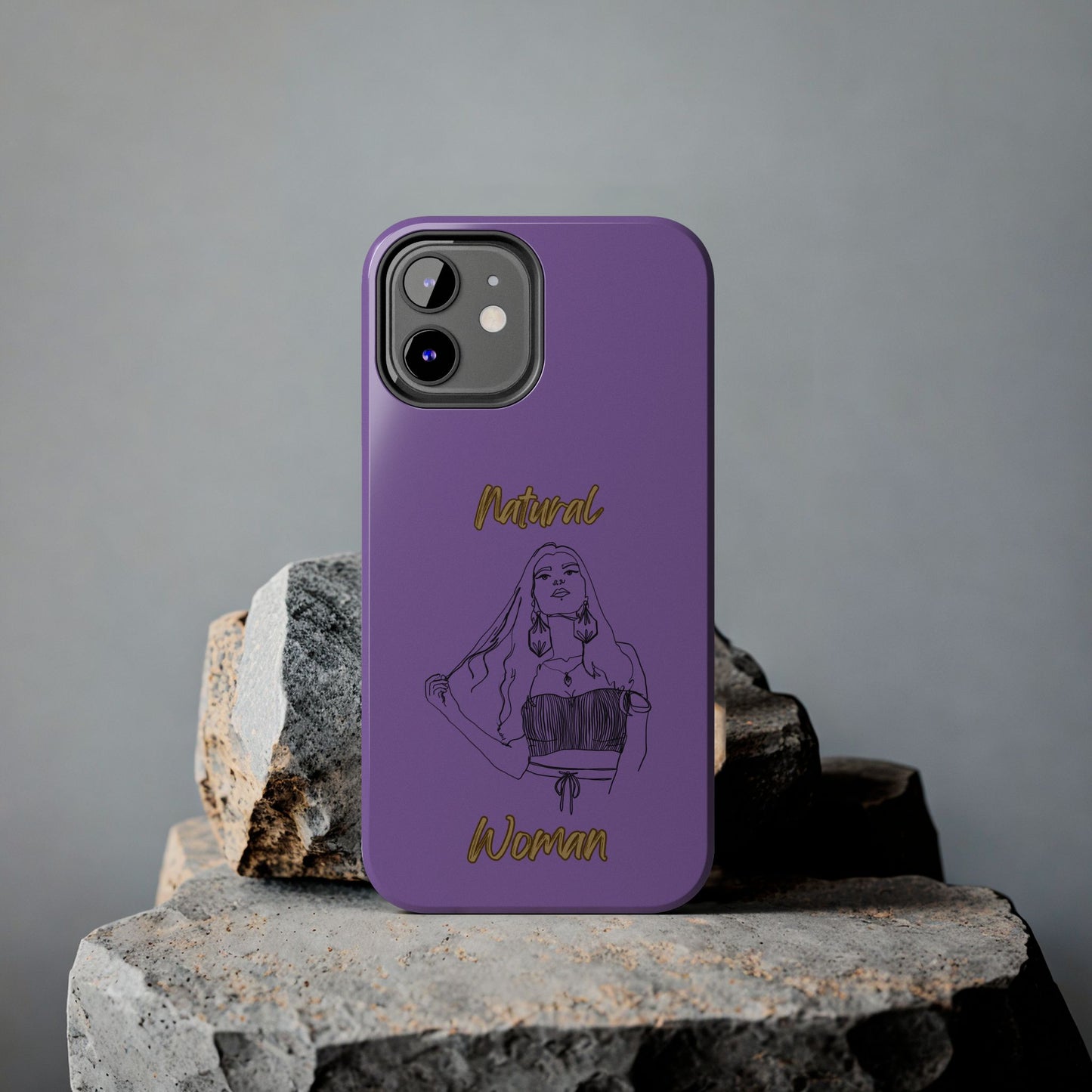Natural Woman Thinking (BL)Tough Phone Cases LIGHT PURPLE