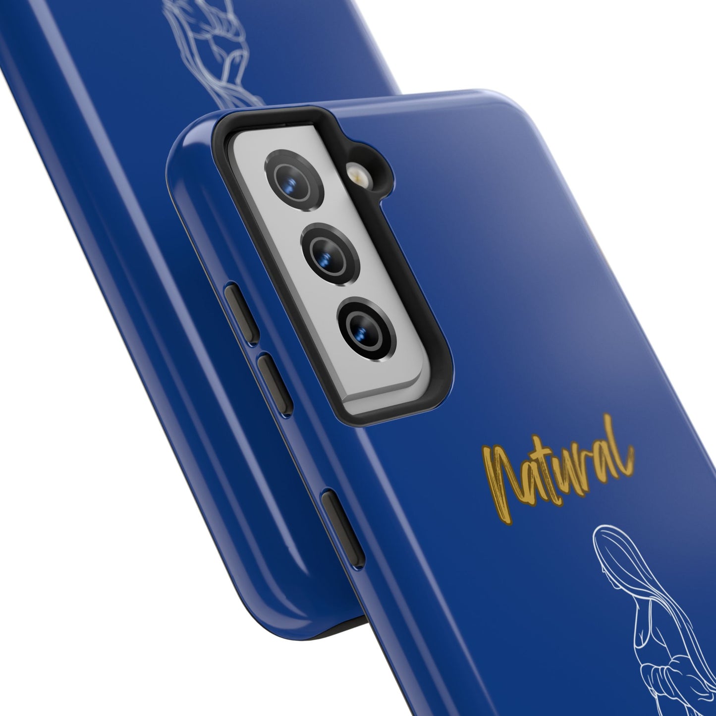 Natural Woman Expecting (WL)Tough Phone Cases DARK BLUE