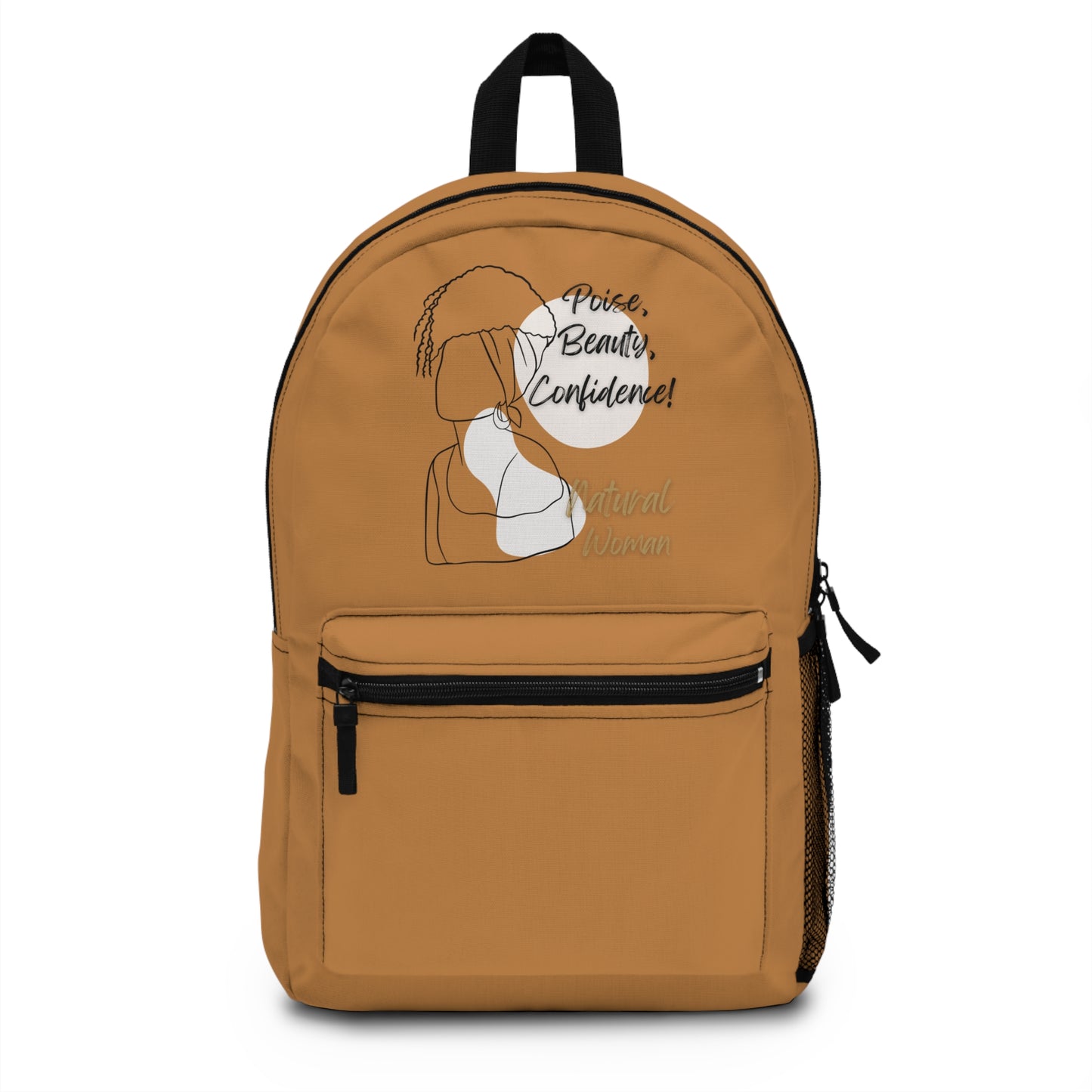 Natural Woman Puff (BL) Backpack LIGHT BROWN