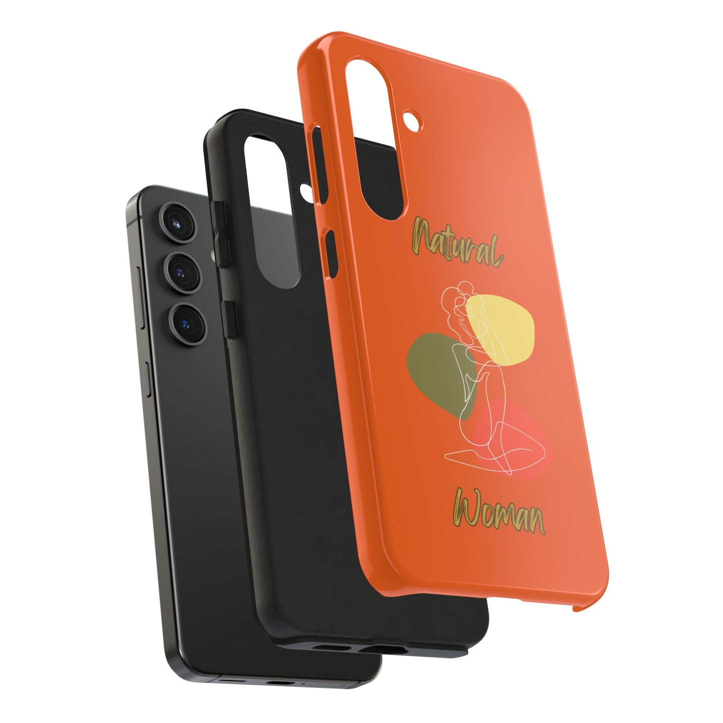 Natural Woman Colorful Pose (WL)Tough Phone Cases ORANGE