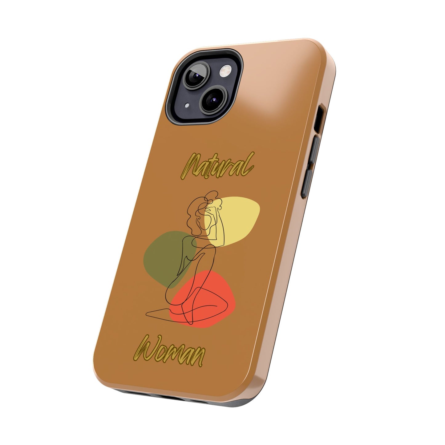 Natural Woman Colorful Pose (BL)Tough Phone Cases LIGHT BROWN