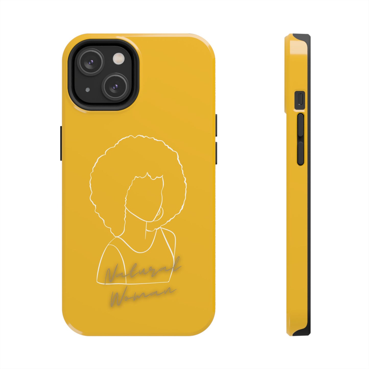 Natural Woman Afro (WL)Tough Phone Cases YELLOW